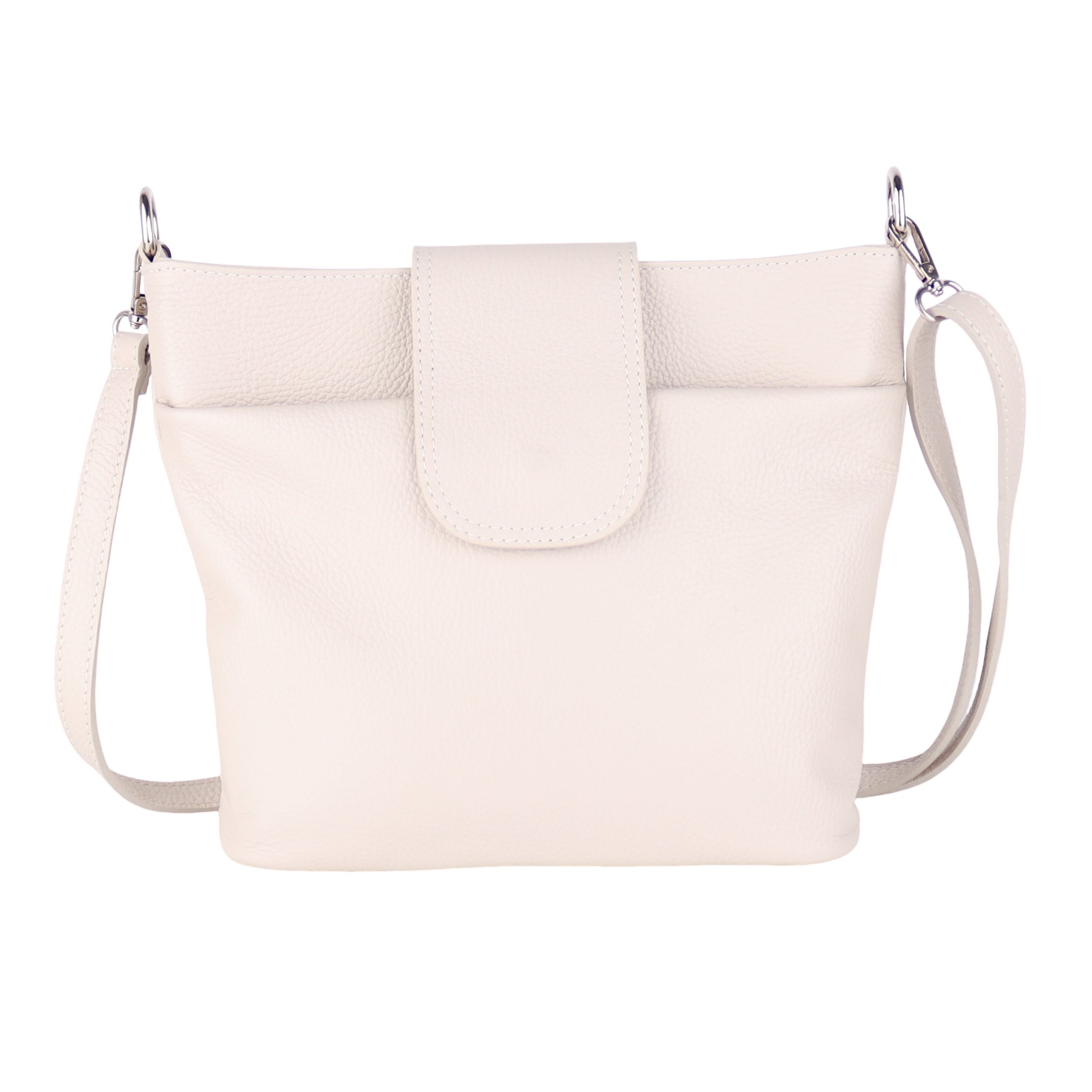 Umhängetasche Damen, Crossbody Bag, Echtleder Made in Italy