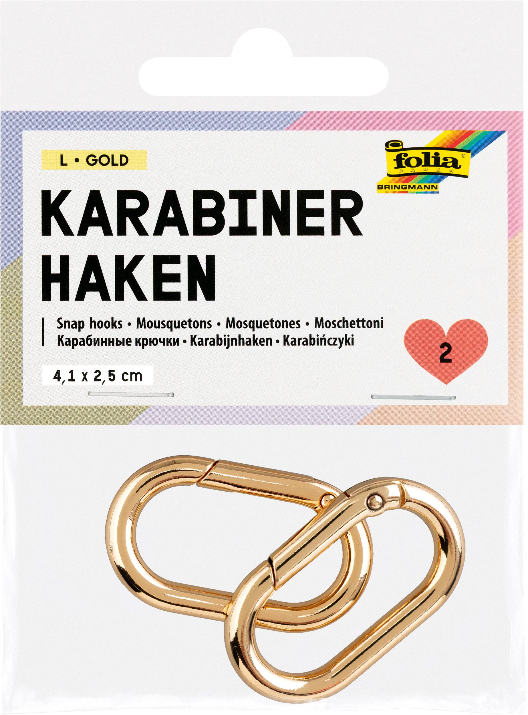 Folia Schmuckset Karabinerhaken, 2 Stück