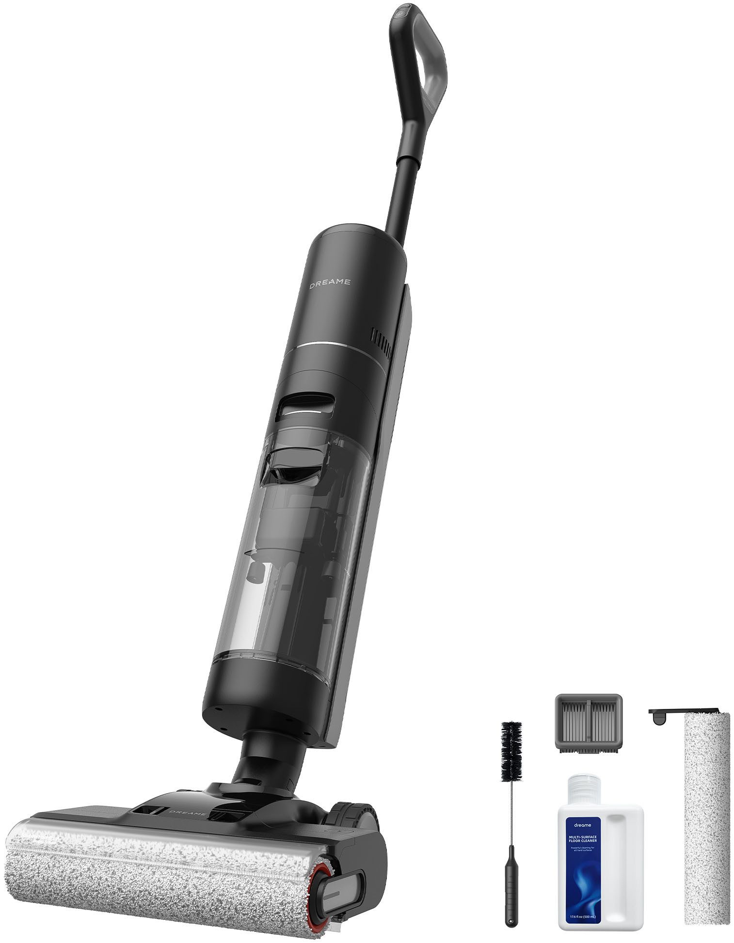 Dreame Nass-Trocken-Akkusauger H13 Pro, 60 °C Bürstenreinigung, Doppel-Kantenreinigung, 300 W, beutellos, 40 min Laufzeit, Heißlufttrocknung, 18.000-Pa-Saugkraft