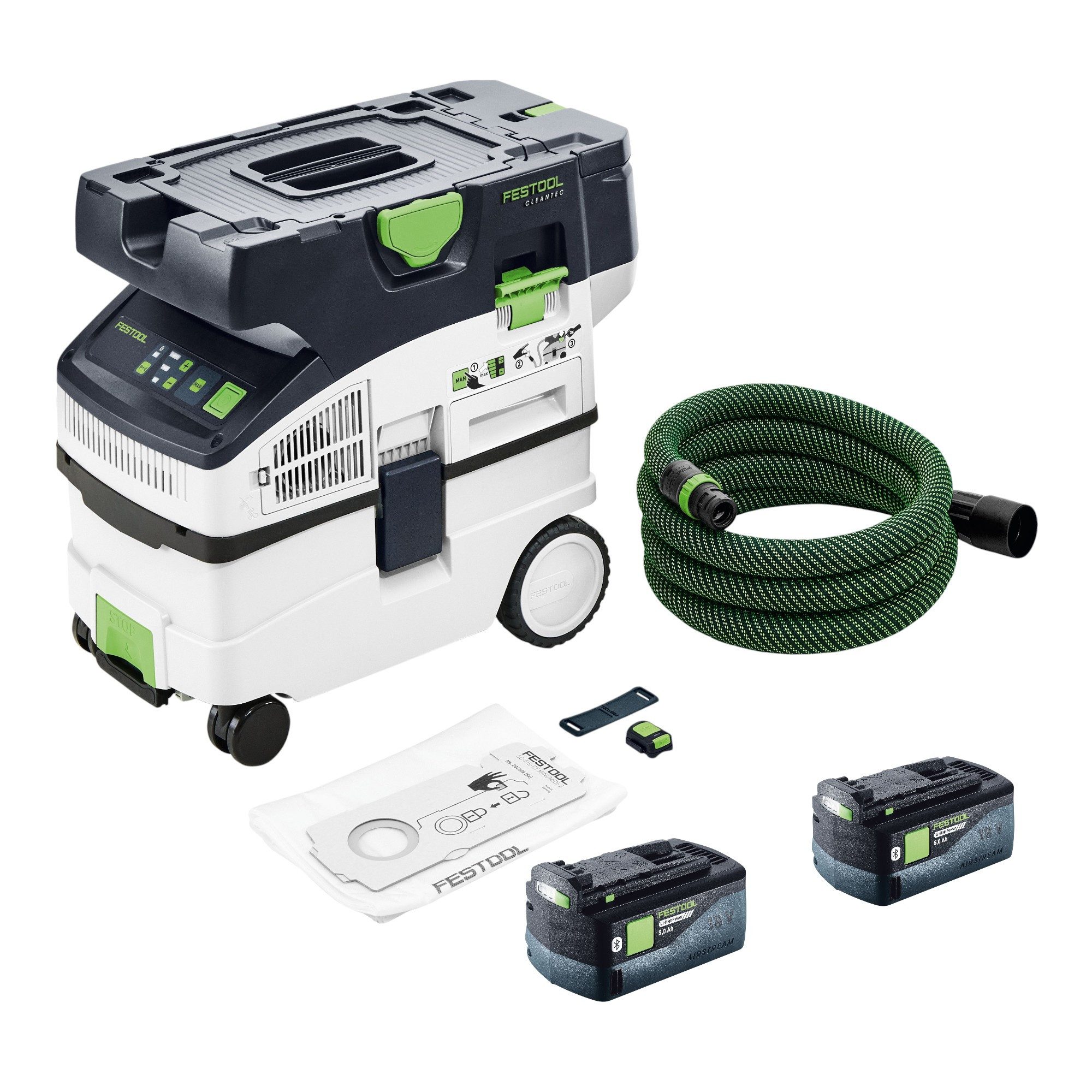 FESTOOL Akku-Handstaubsauger CTMC MIDI I-Basic Akku Absaugmobil 36 V (2x 18 V) Staubkl. M