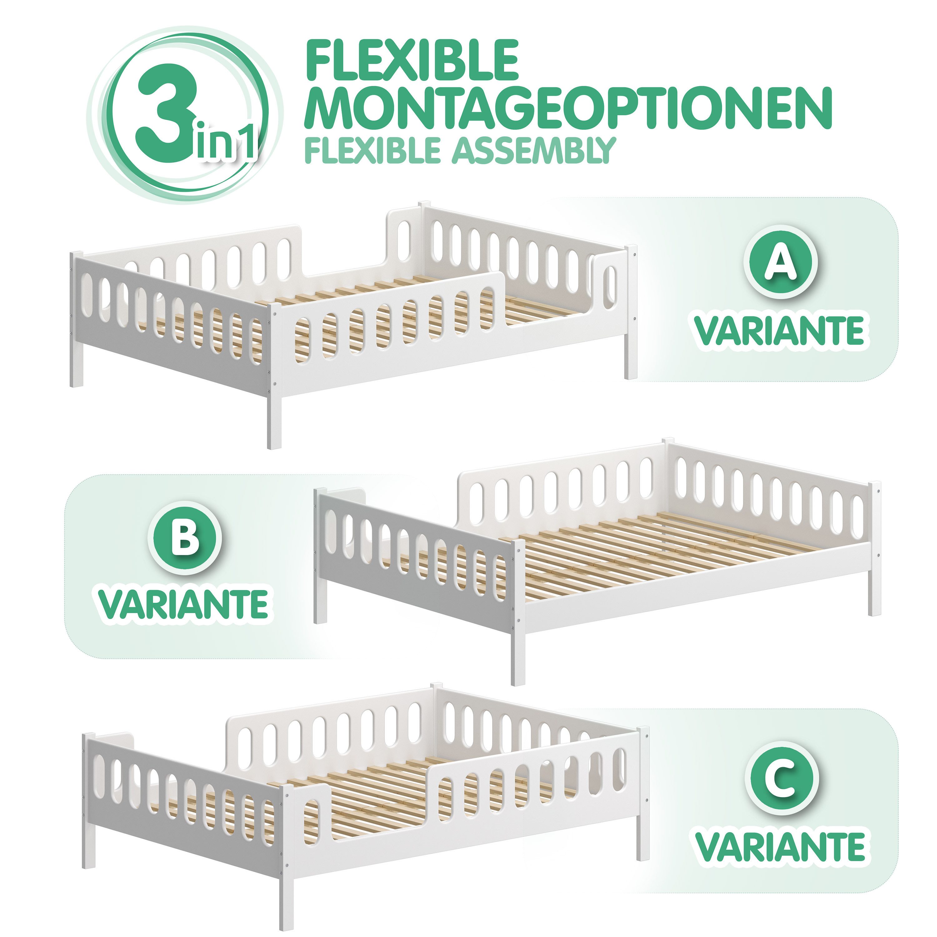 CADANI Kinderbett LARS 200x90 cm - günstig online kaufen