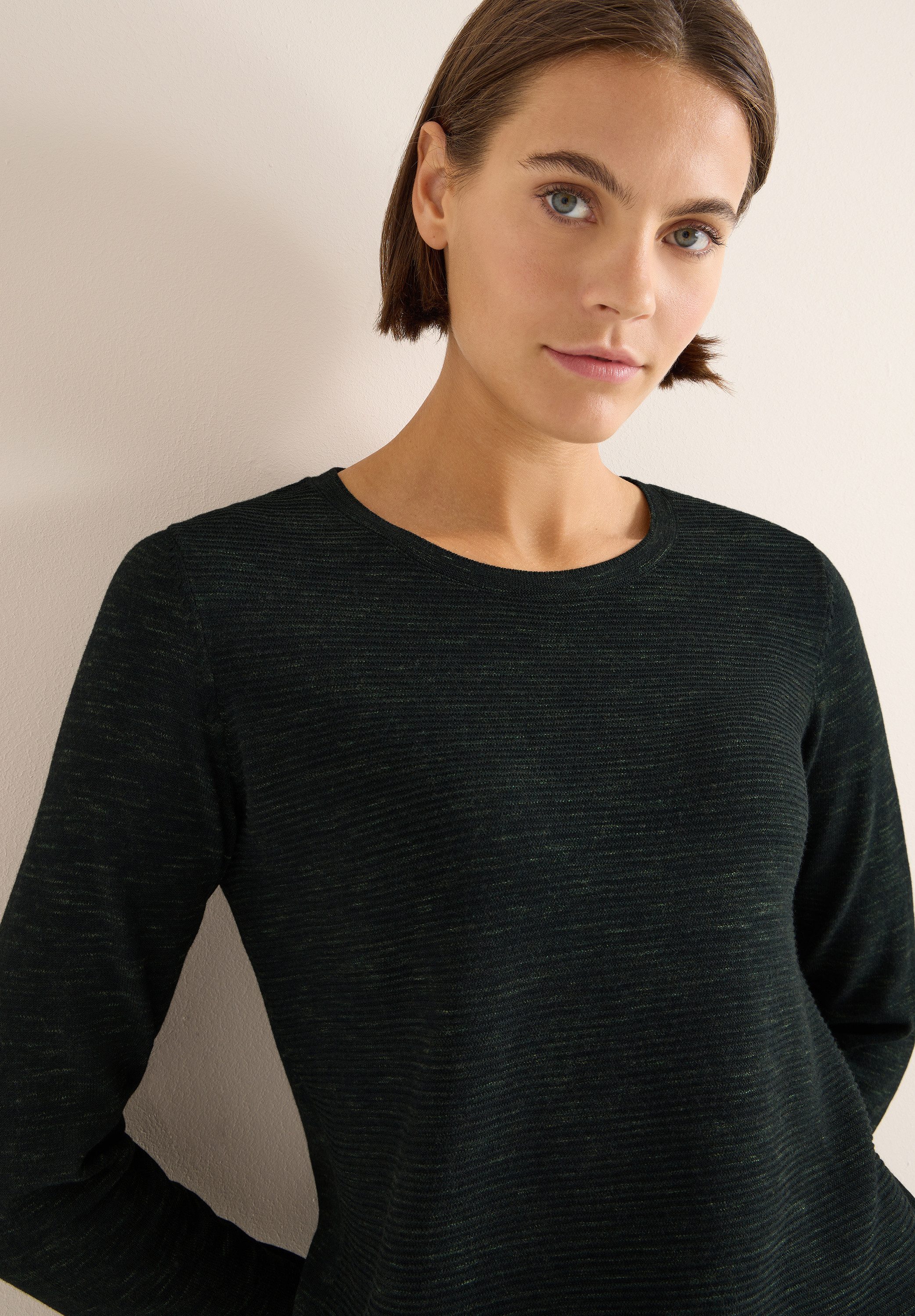 CECIL Strickpullover mit Rundhalsausschnitt