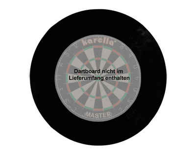 Karella Dart-Wandschutz Catchring EVA 4-teilig schwarz, Dart Board Surround Border Umrandung für Dartscheibe Board