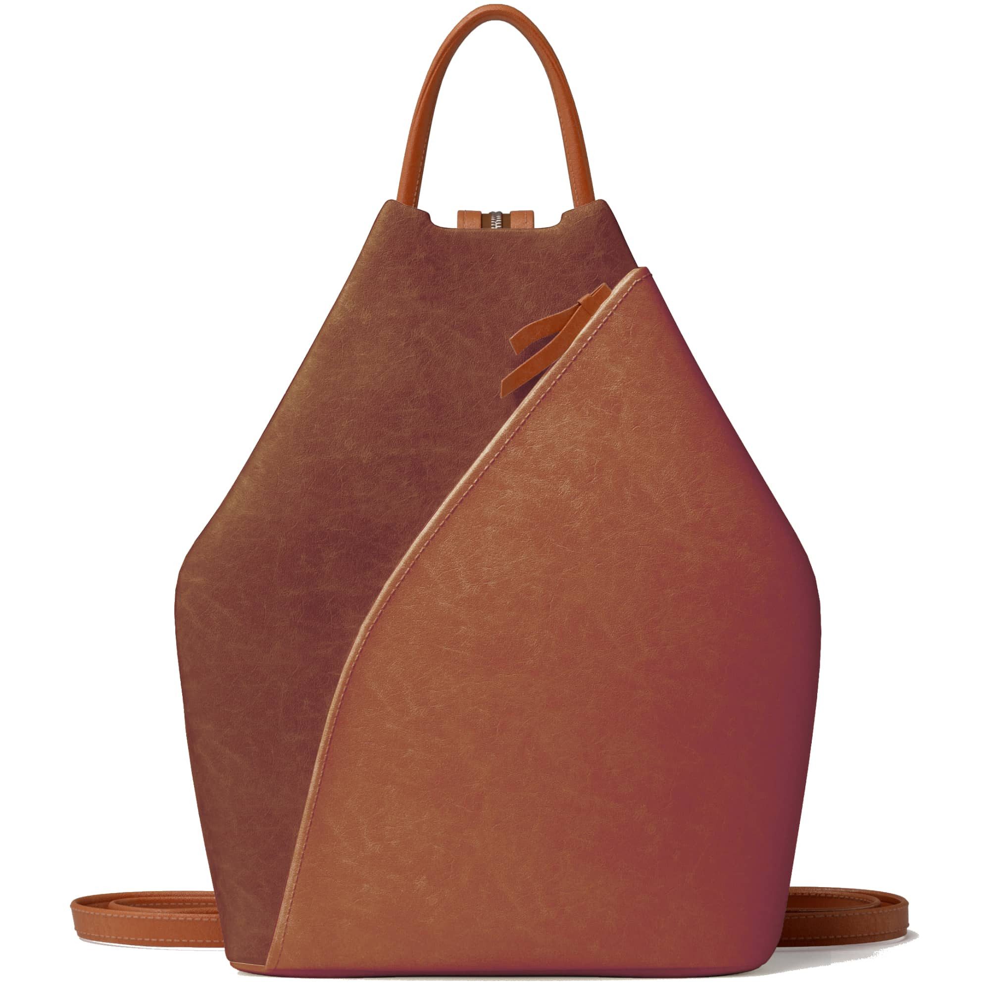 KMISSO Umhängetasche Damen Rucksack Veganes Leder Zweifarbig Stylisch 30620 (1-tlg), im eleganten Look