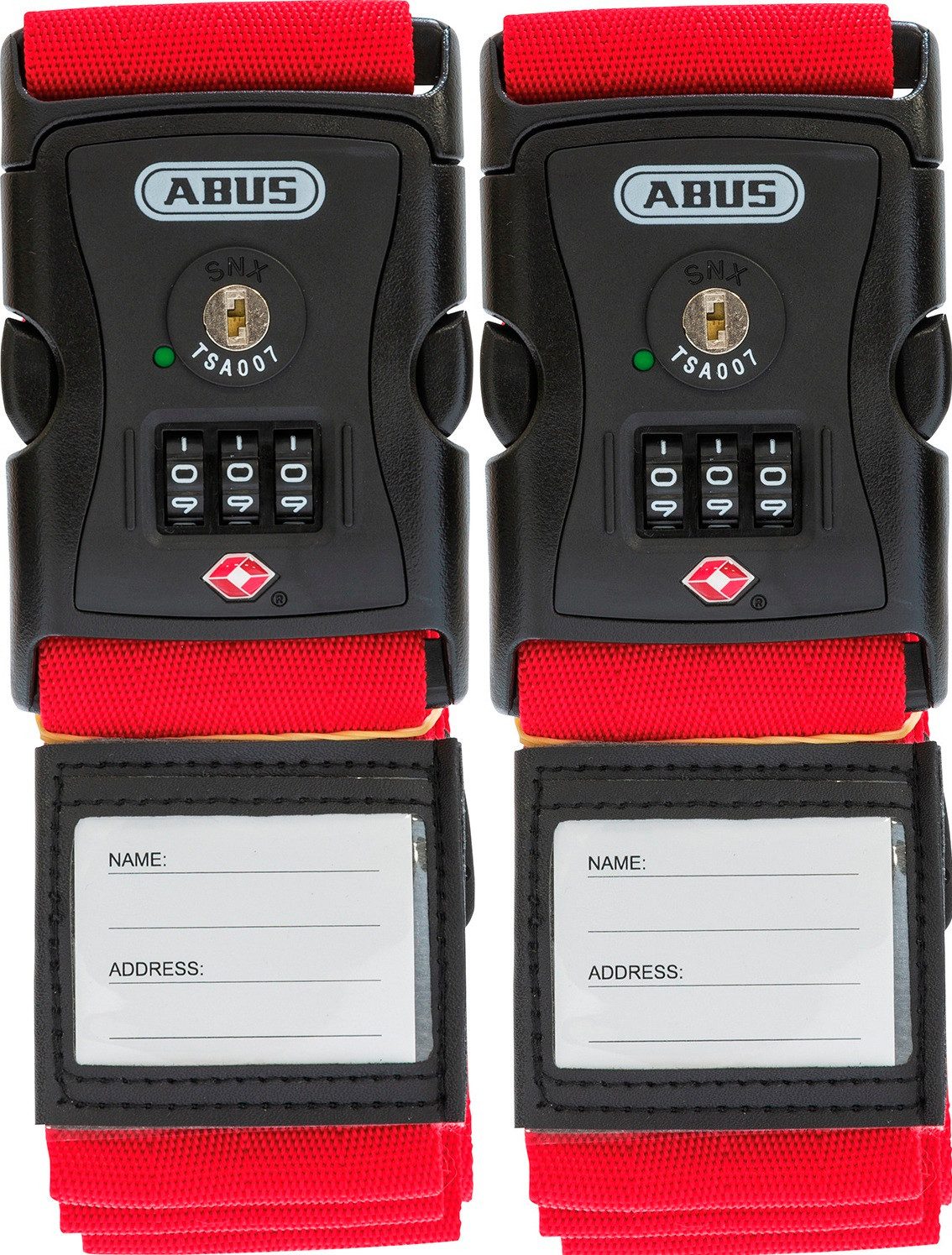 ABUS Koffergurt ABUS 620TSA/ 192 Kofferband 2er Set