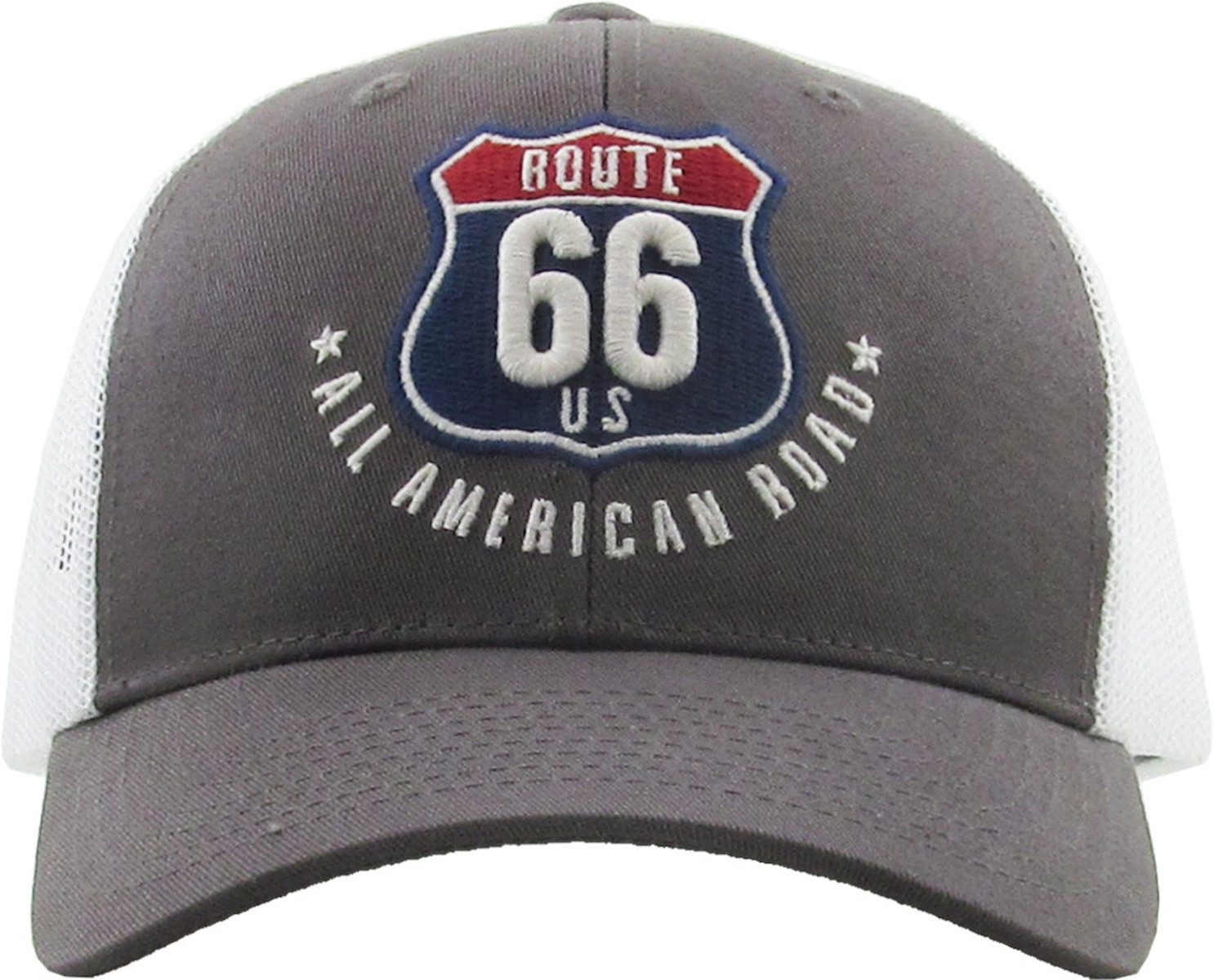 Sporty Trucker Cap Trucker Mesh Baseballcap Route 66 USA Vintage Retro Sommer Cap Mesh Netz
