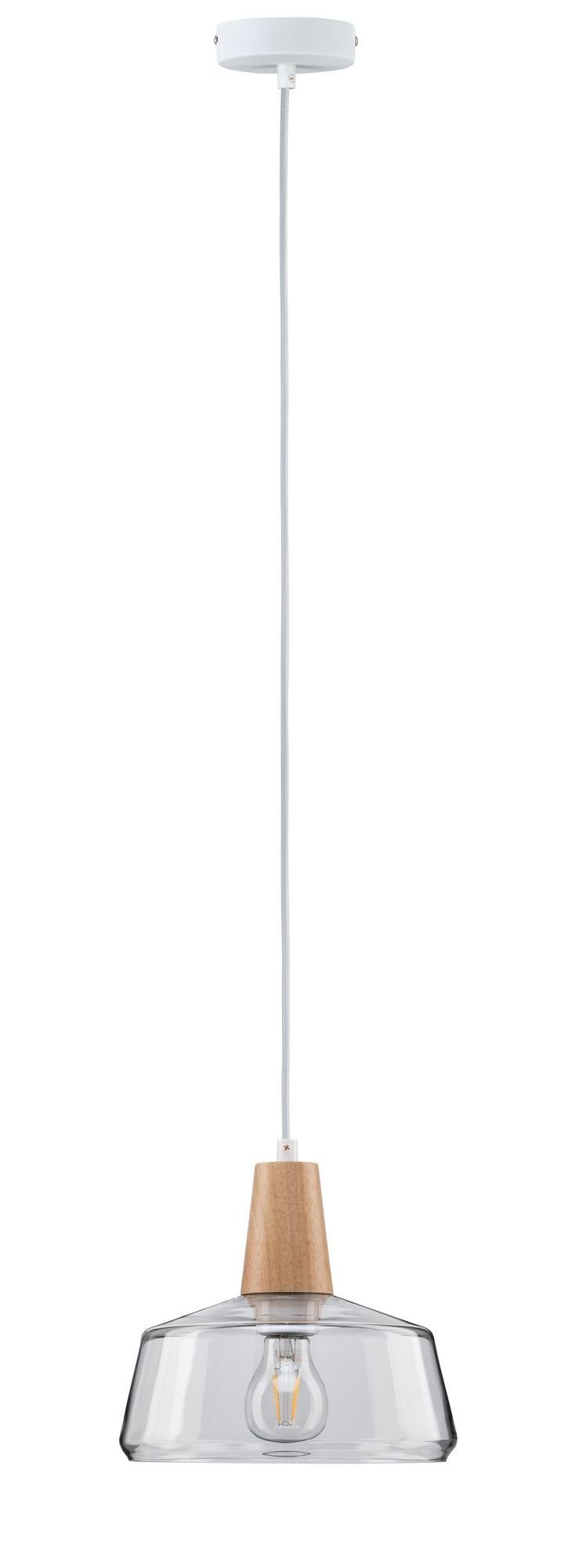 Paulmann Pendelleuchte Neordic Yva max. 1x20W 230V Glas/Holz, ohne  Leuchtmittel, E27, Nicht vergessen: Passendes Leuchtmittel gleich  mitbestellen! | Deckenlampen