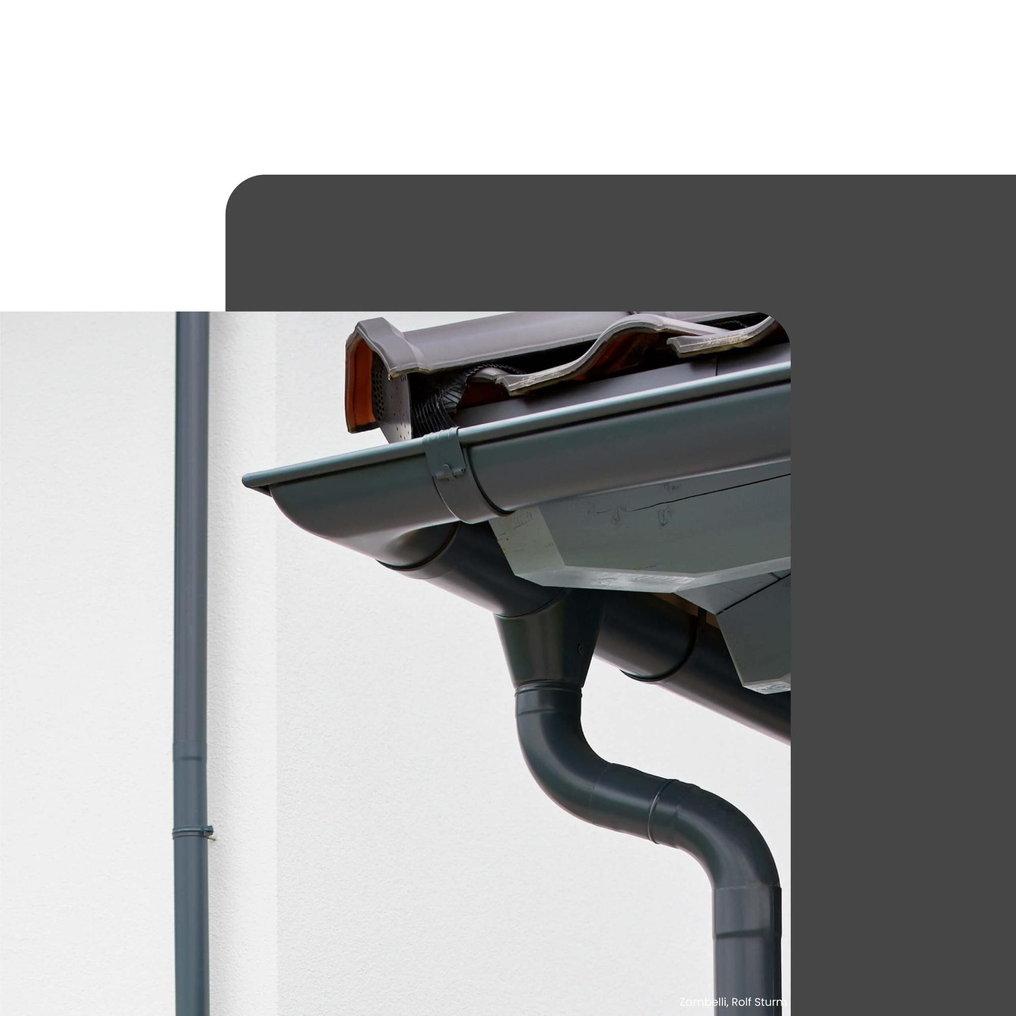 Zambelli Dachrinne, Rinnensieb, Laubfangkorb Edelstahl DN 87-100 Silber, 1-St., Regenrinnen Fallrohrschutz, Dachrinnenschutz Laubschutz