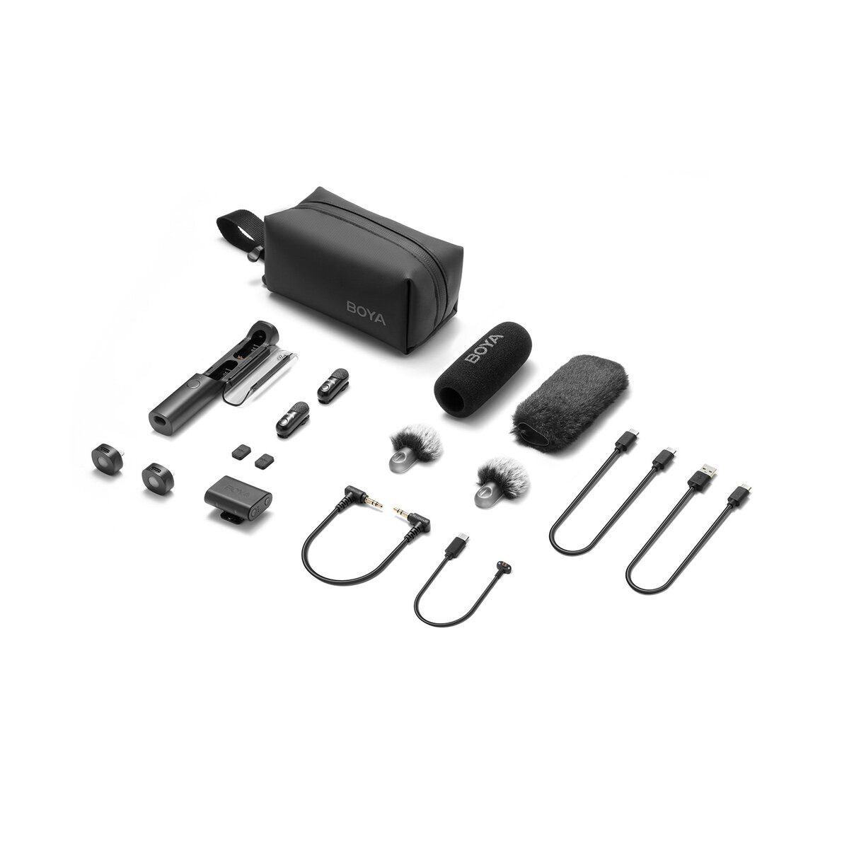 BOYA Mikrofon-Halterung Boya Magic-02 Funkmikrofon 2,4GHz USB-C Schwarz