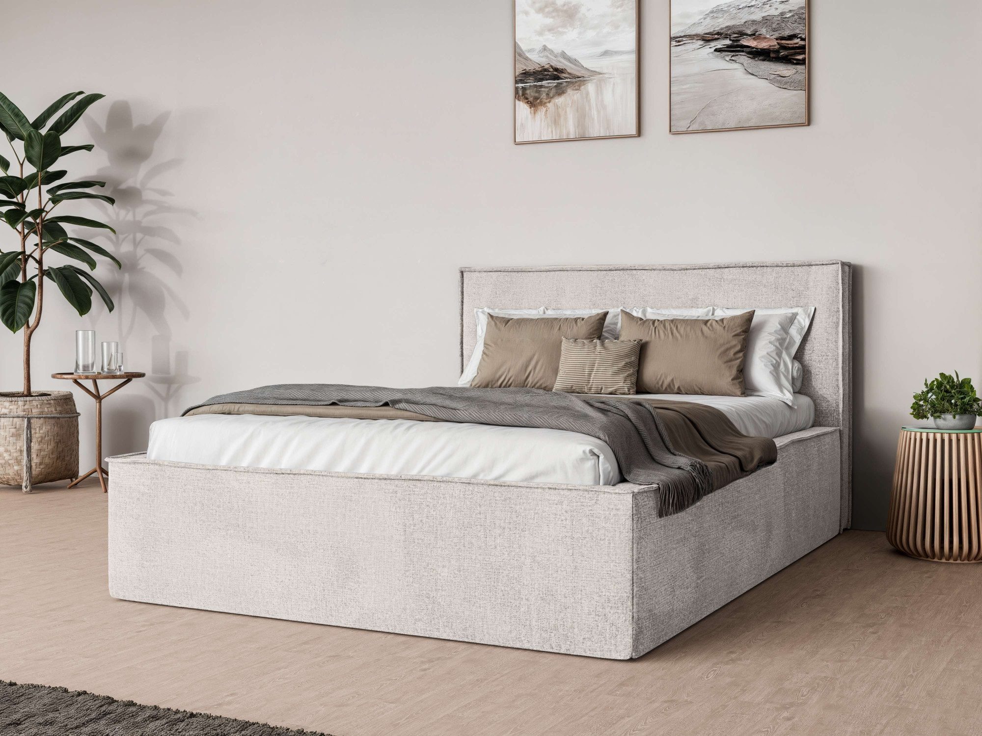 Home affaire Polsterbett "Östavall wahlweise mit Matratze und Topper, in zw günstig online kaufen