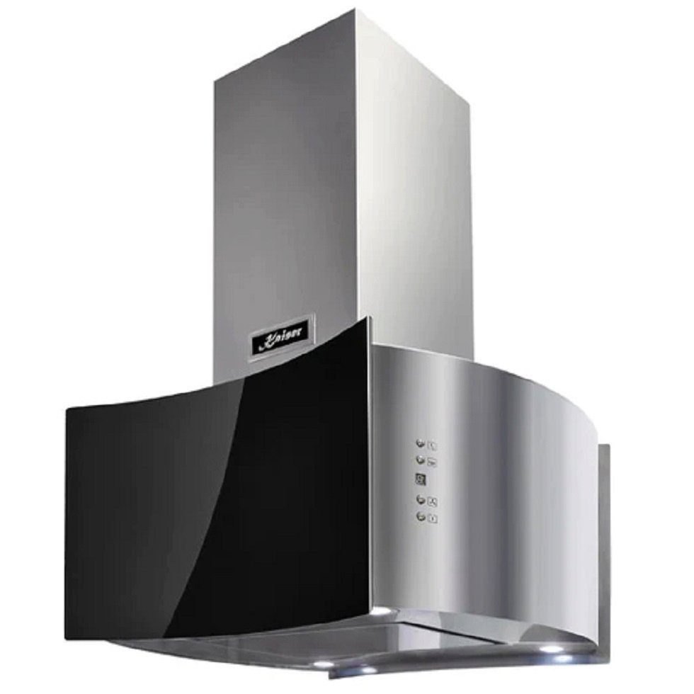 Kaiser Küchengeräte Inselhaube AI 7418 Eco/5 Jahres Garantie AI 7418 Eco/5 Jahres Garantie, Inselhaube 70cm Schwarz Glas Edelstahl 1250m³/h