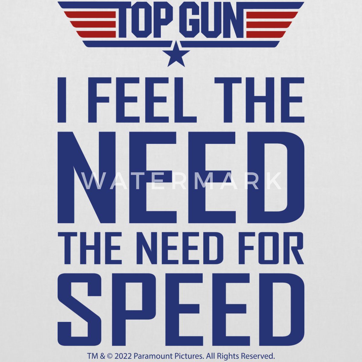 Spreadshirt Henkeltasche Top Gun I Feel The Need For Speed Cooler Spruch Stoffbeutel (1-tlg)