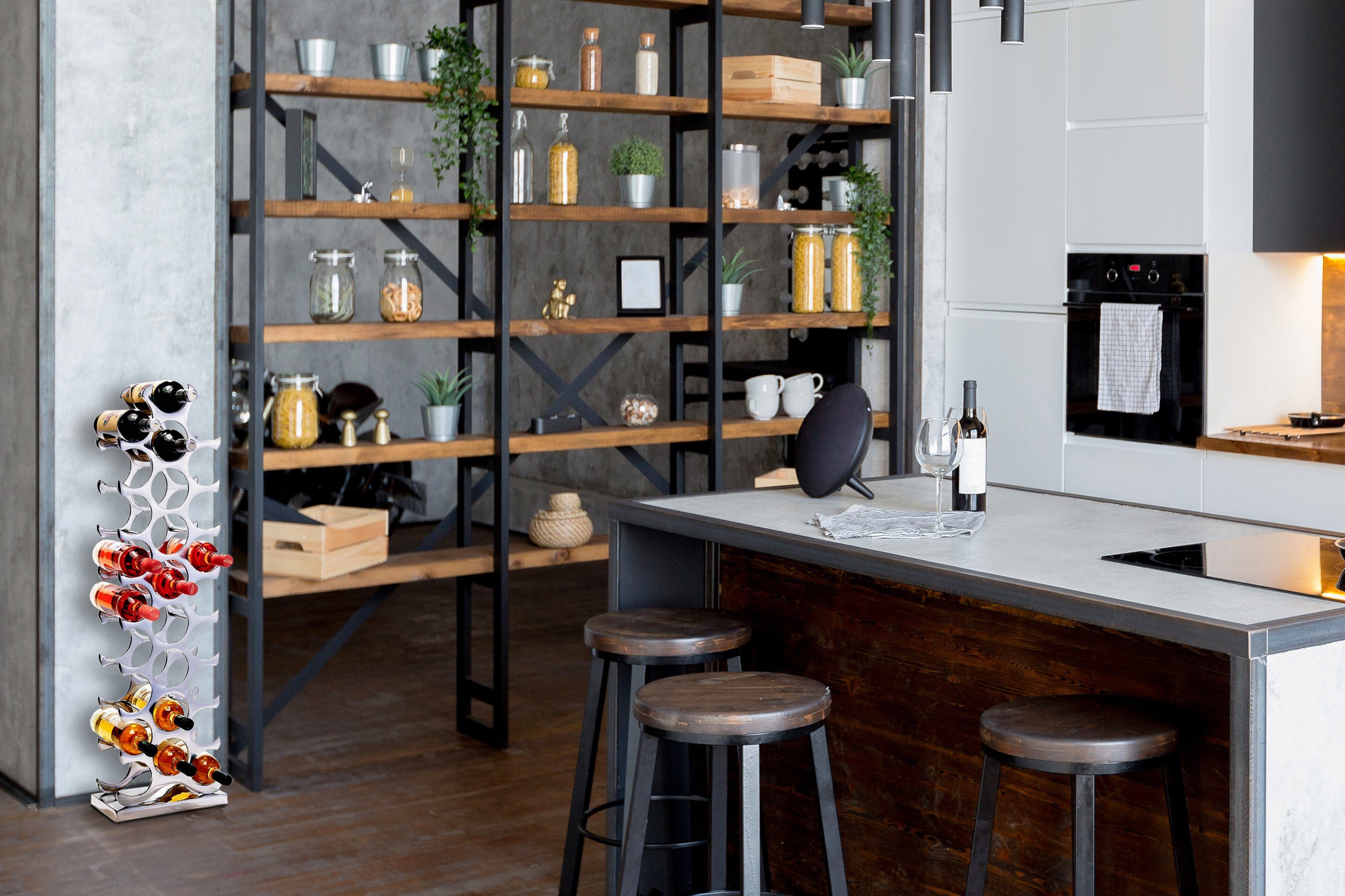 Kobolo Weinregal Flaschenhalter CIRCLE aus Metall für 27 Flaschen, kein Set günstig online kaufen