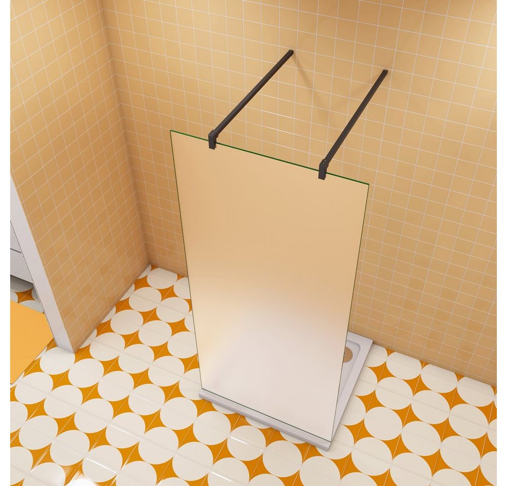Thumbnail - duschspa Duschwand 10mm Milchglas Duschkabine Duschwand Walk in Dusche, Einscheibensicherheitsglas, Sicherheitsglas, (Se...