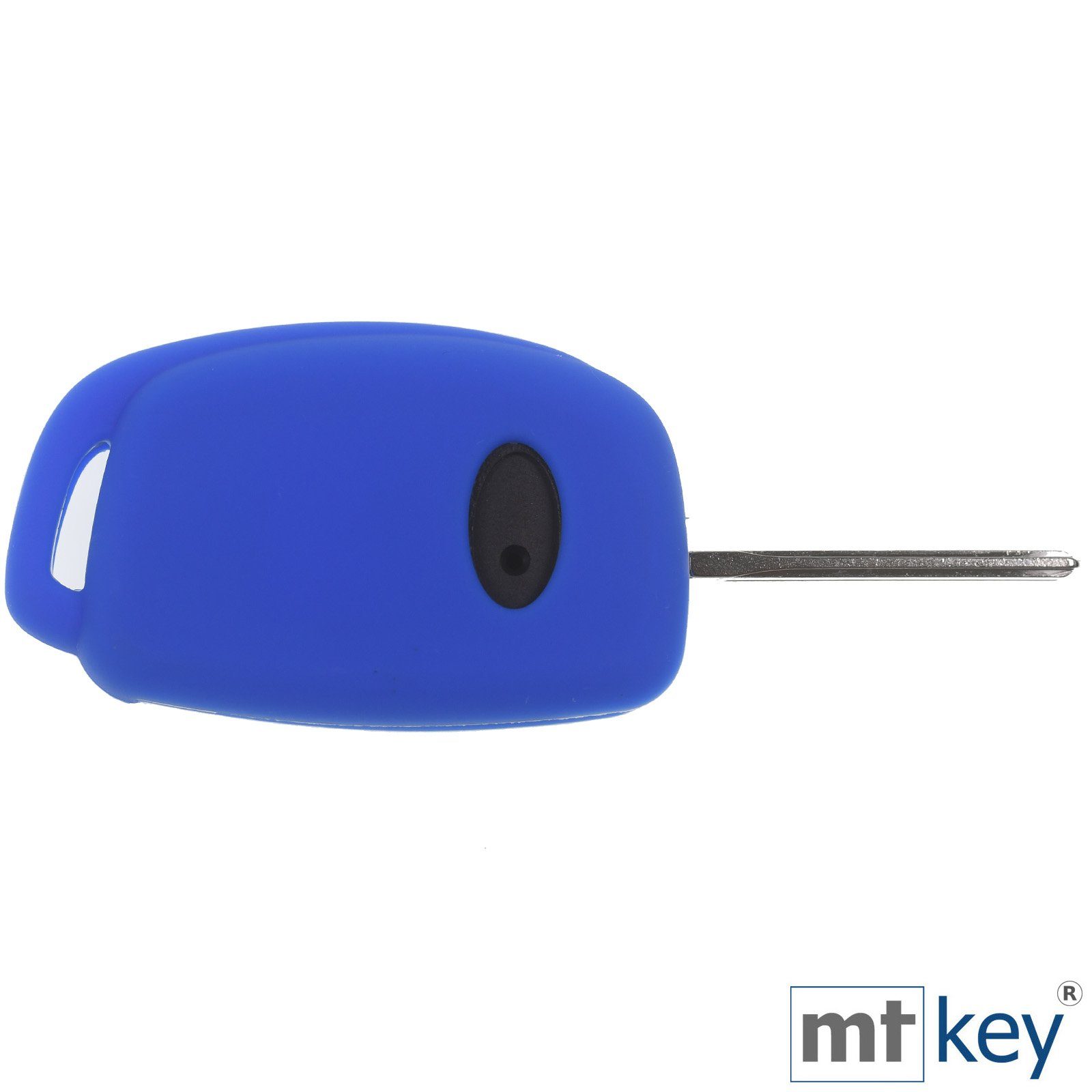 Klappschlüssel Tucson Schlüsseltasche Autoschlüssel im Design i10 i20 Accent Schutzhülle i40 Hyundai ix25 Silikon Knopf + für Wabe ix35 Blau 3 mt-key Schlüsselband,