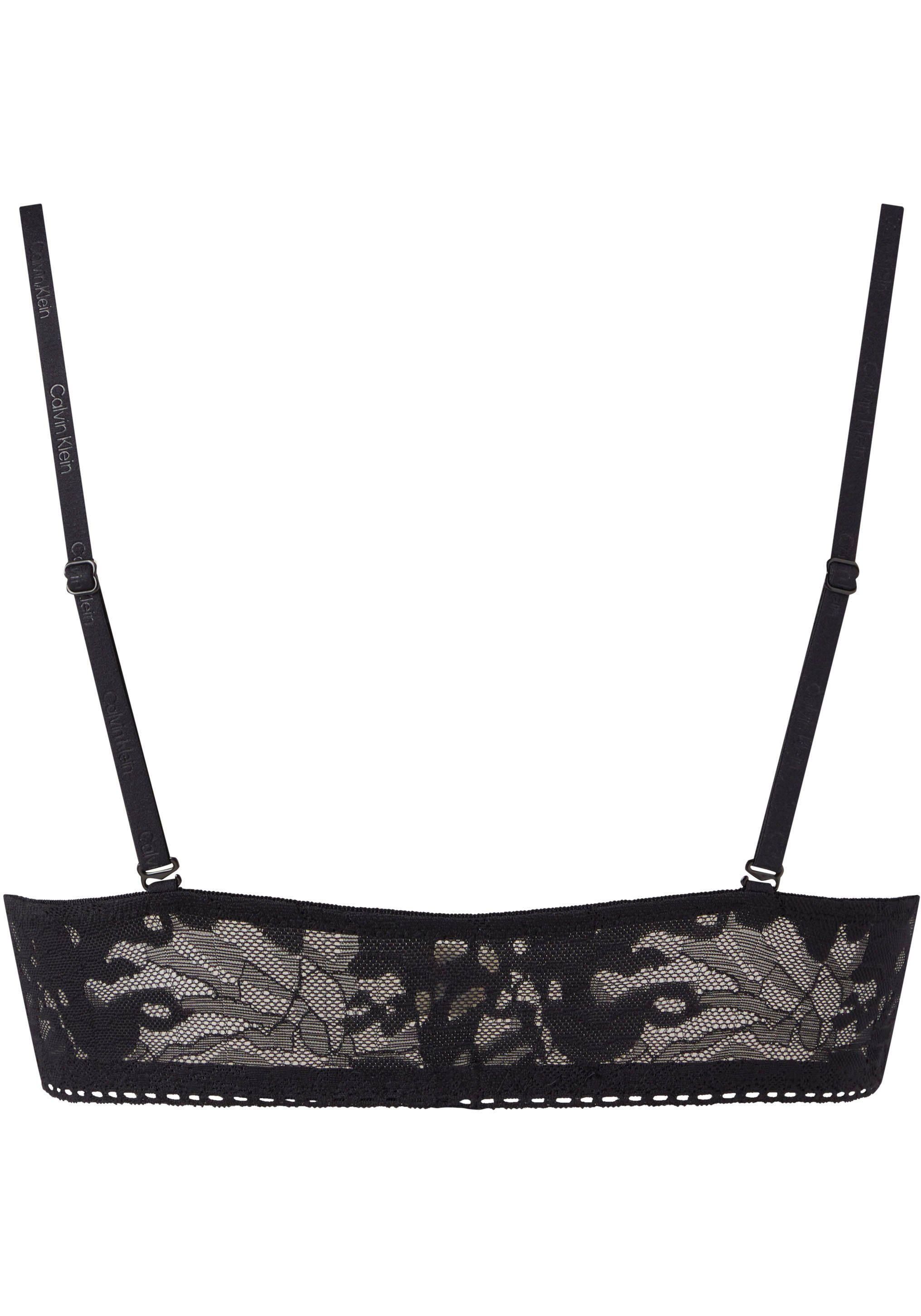 Lochstickerei Underwear mit Klein schwarz Calvin Bralette-BH