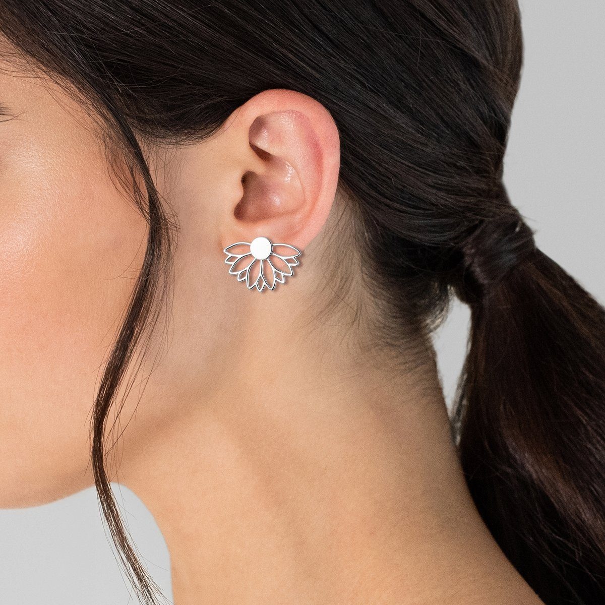 Lulu & Jane Paar Ohrstecker Lotusblume günstig online kaufen