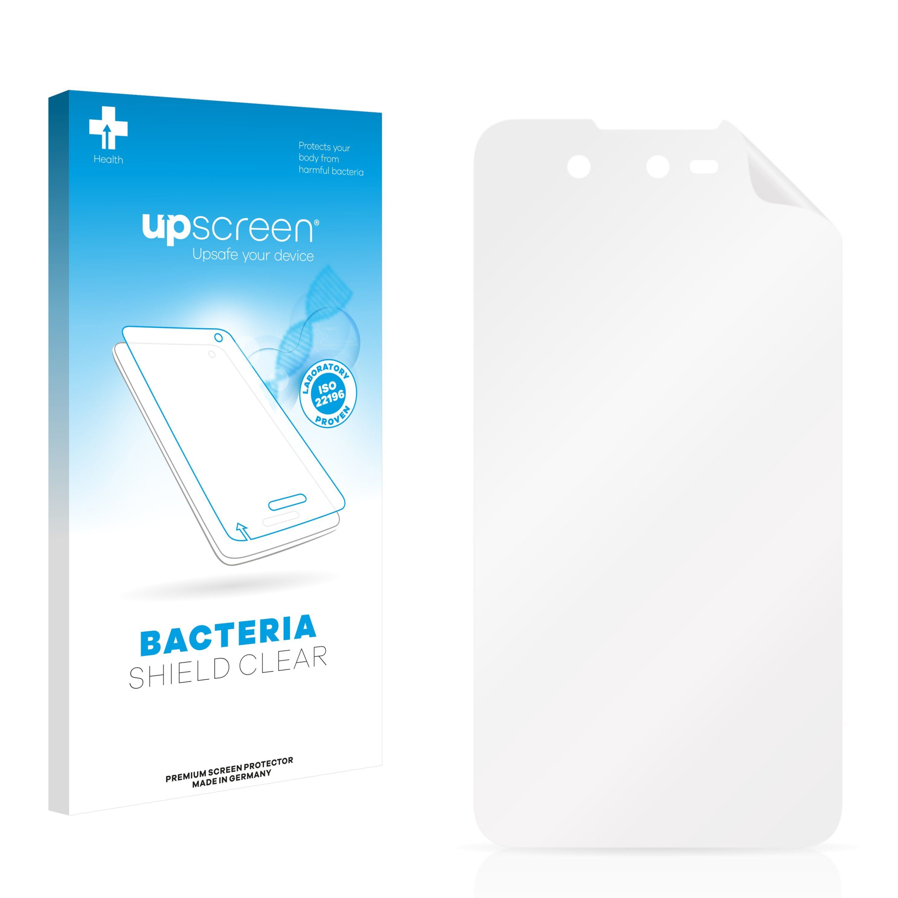 upscreen Schutzfolie für Wiko Sunset 2, Displayschutzfolie, Folie Premium klar antibakteriell