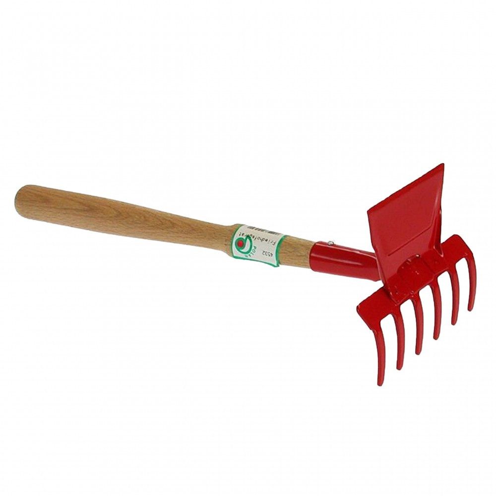 Polar Garten Rechen Friedhofsgerät Kombigerät Harken & Lüften, 12 cm Arbeitsbreite, (1 St), robuste Design & hochwertige Verarbeitung