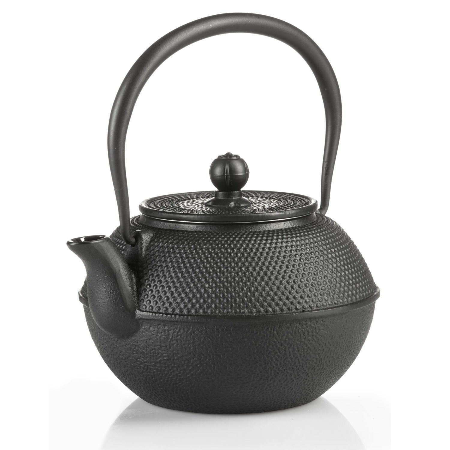 Dimono Teekanne Gusseisen Teebecher Teetassen, (Traditionelles Tee-Set), Emaille