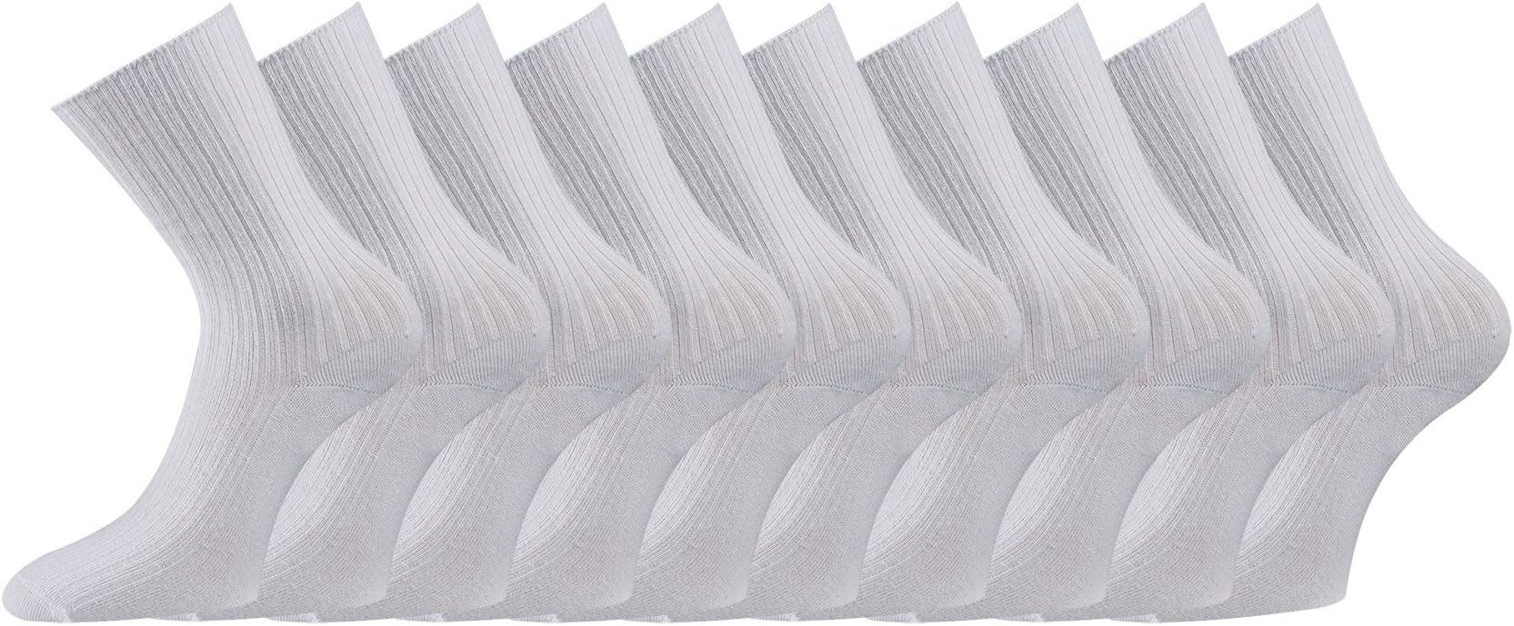 Berufsocken Arbeitssocken Arztsocken 24 TippTexx Schwesternsocken Bio Bio-Baumwolle GOTS Weiß 10 Paar