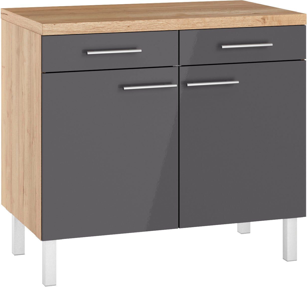 OPTIFIT Unterschrank Breite 100 cm, 2 Türen, 2 Schubkästen günstig online kaufen