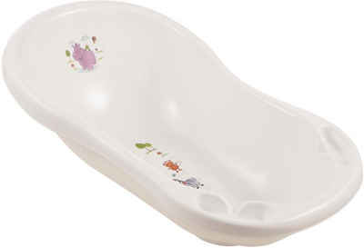 keeeper Babybadewanne Maria - Hippo, weiß, mit Stöpsel, Made in Europe