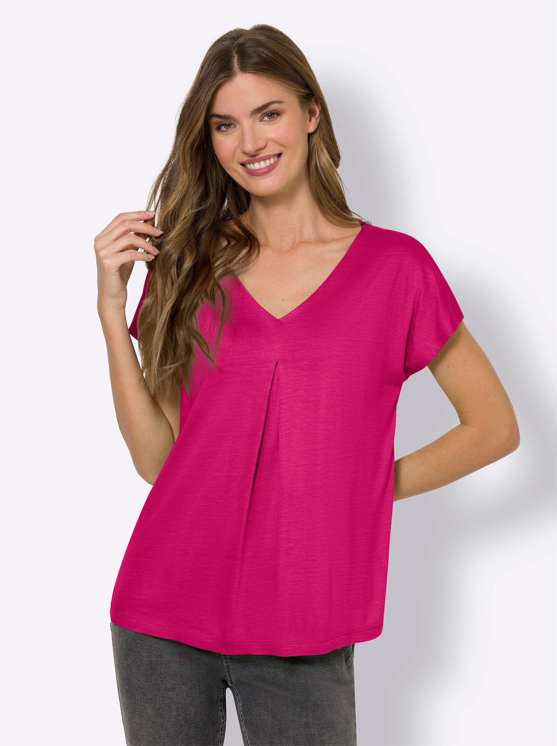 heine T-Shirt pink | V-Shirts