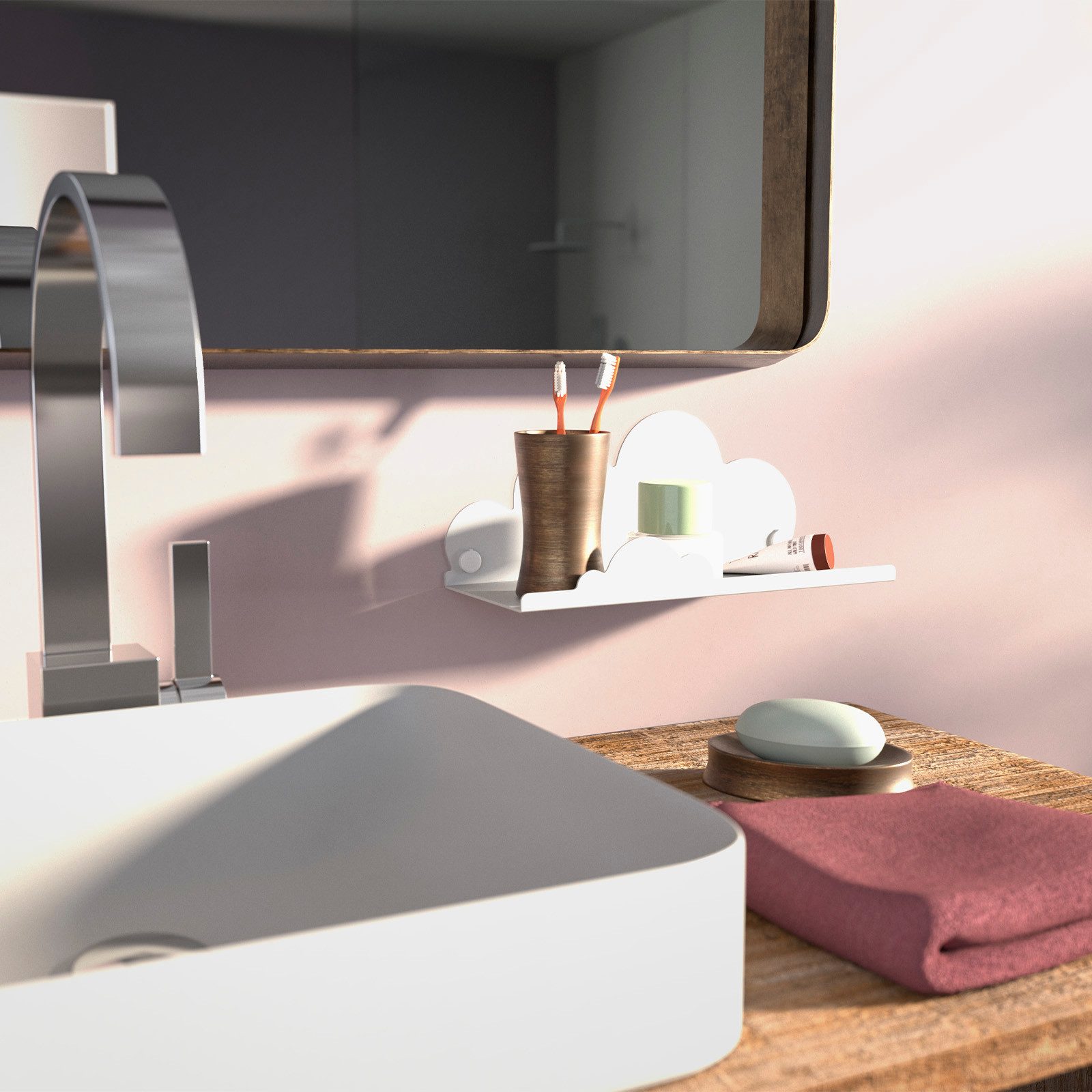 SO-TECH® Wandregal Schweberegal HOVER-XI 25 x 10 x 10 cm inkl. Befestigungs günstig online kaufen