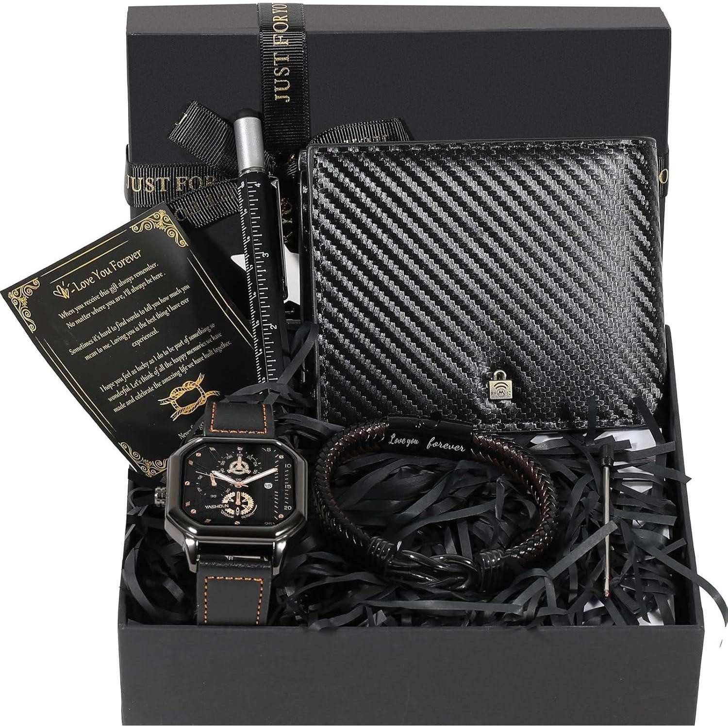 LuxusKollektion Badaccessoire-Set Armbanduhr Herren Kunstleder Quarz Gesche günstig online kaufen