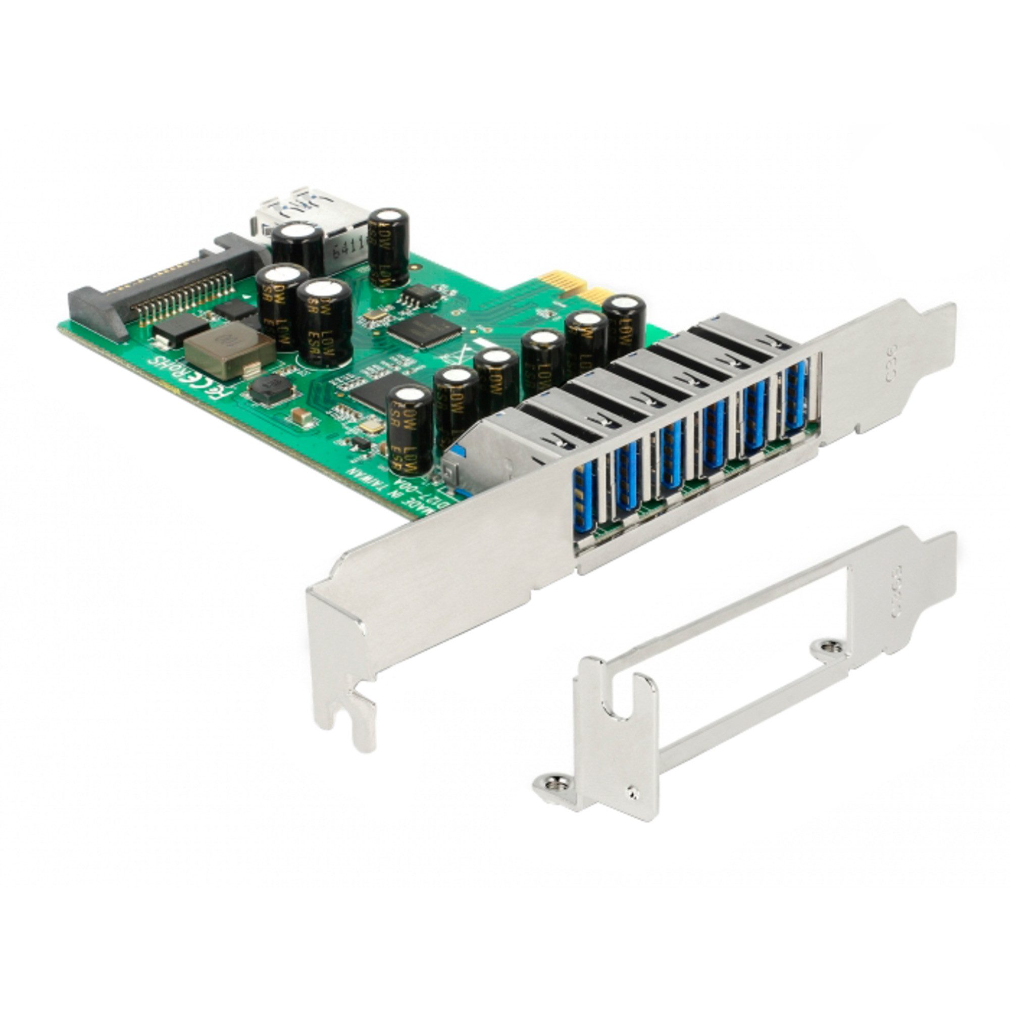 DeLOCK PCI Express x1 Karte zu 6 x extern + 1 x Mainboard