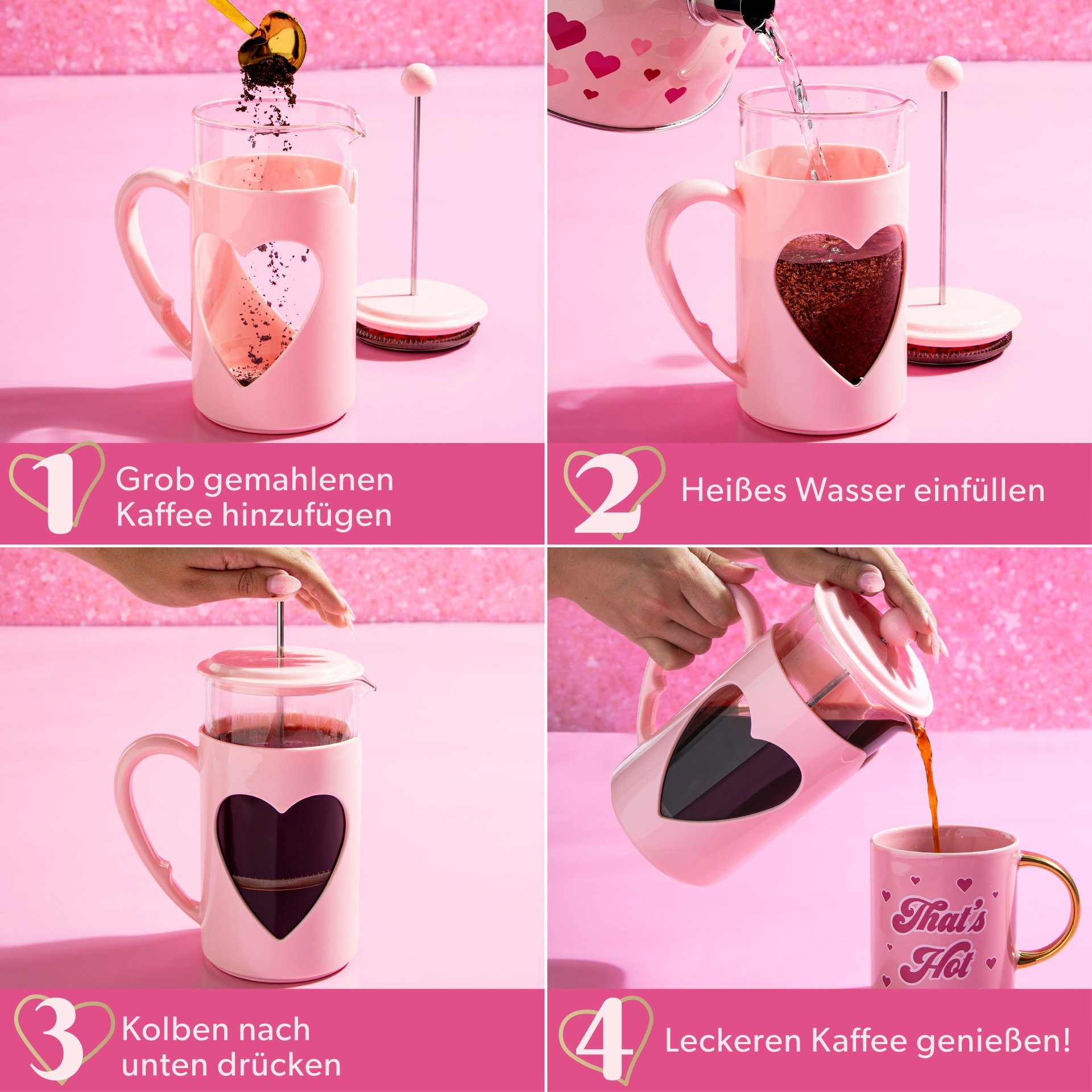 Paris Hilton French Press Kanne