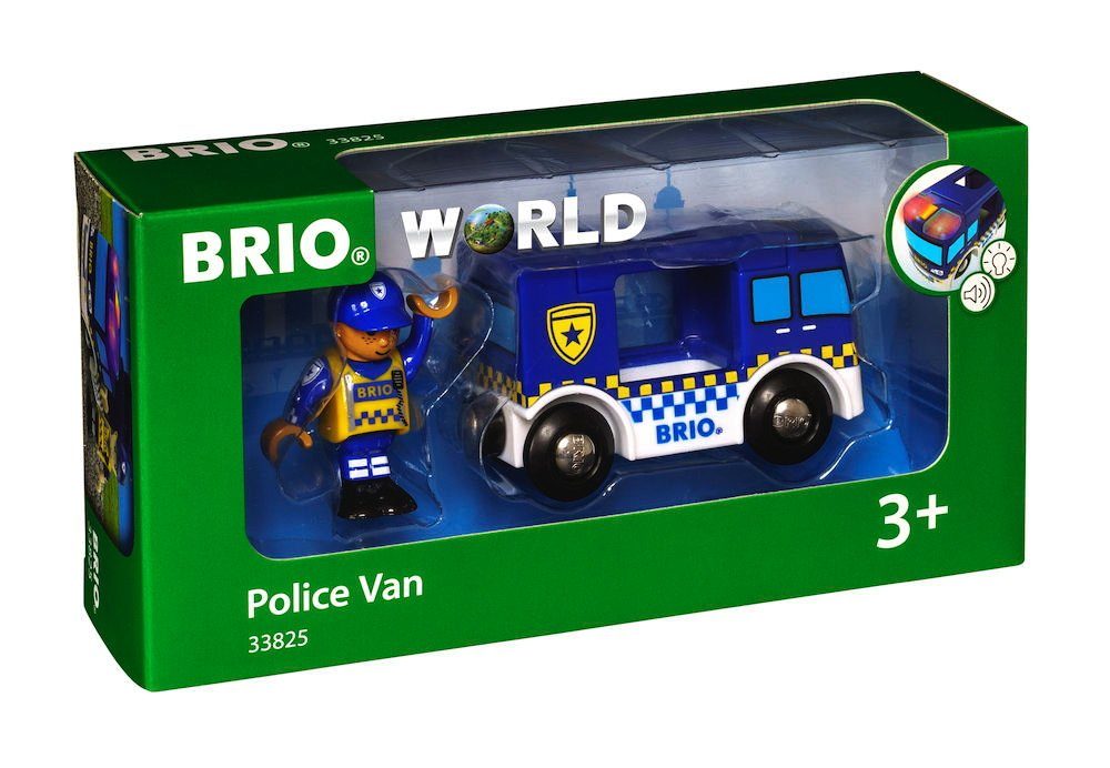 BRIO® Spielzeugeisenbahn-Lokomotive World Fahrzeug Polizeiwagen mit Licht u günstig online kaufen