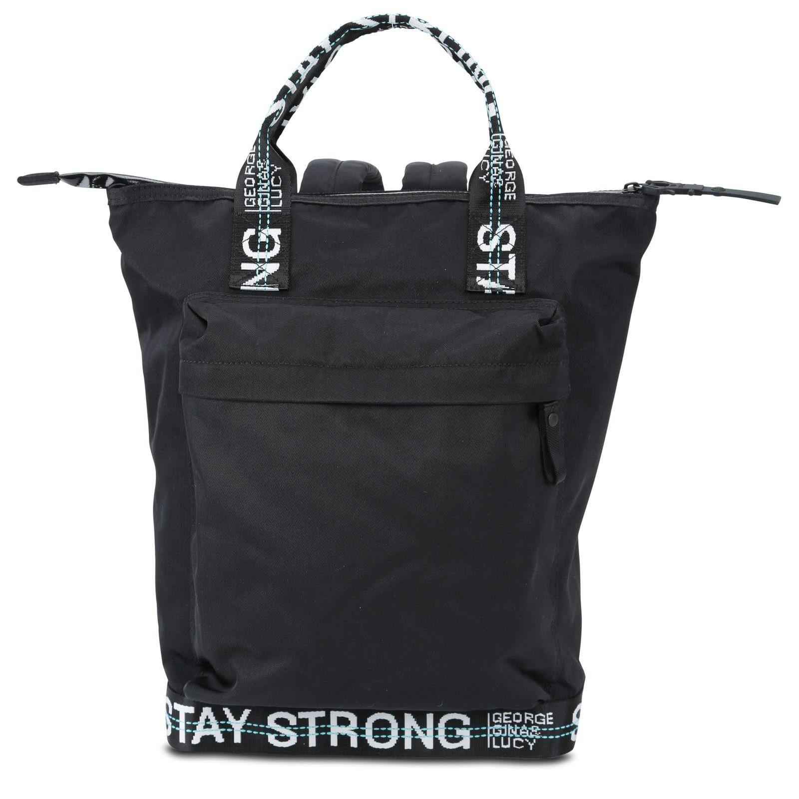 Rucksack George Roots Gina Lucy Strong Black & Nylon