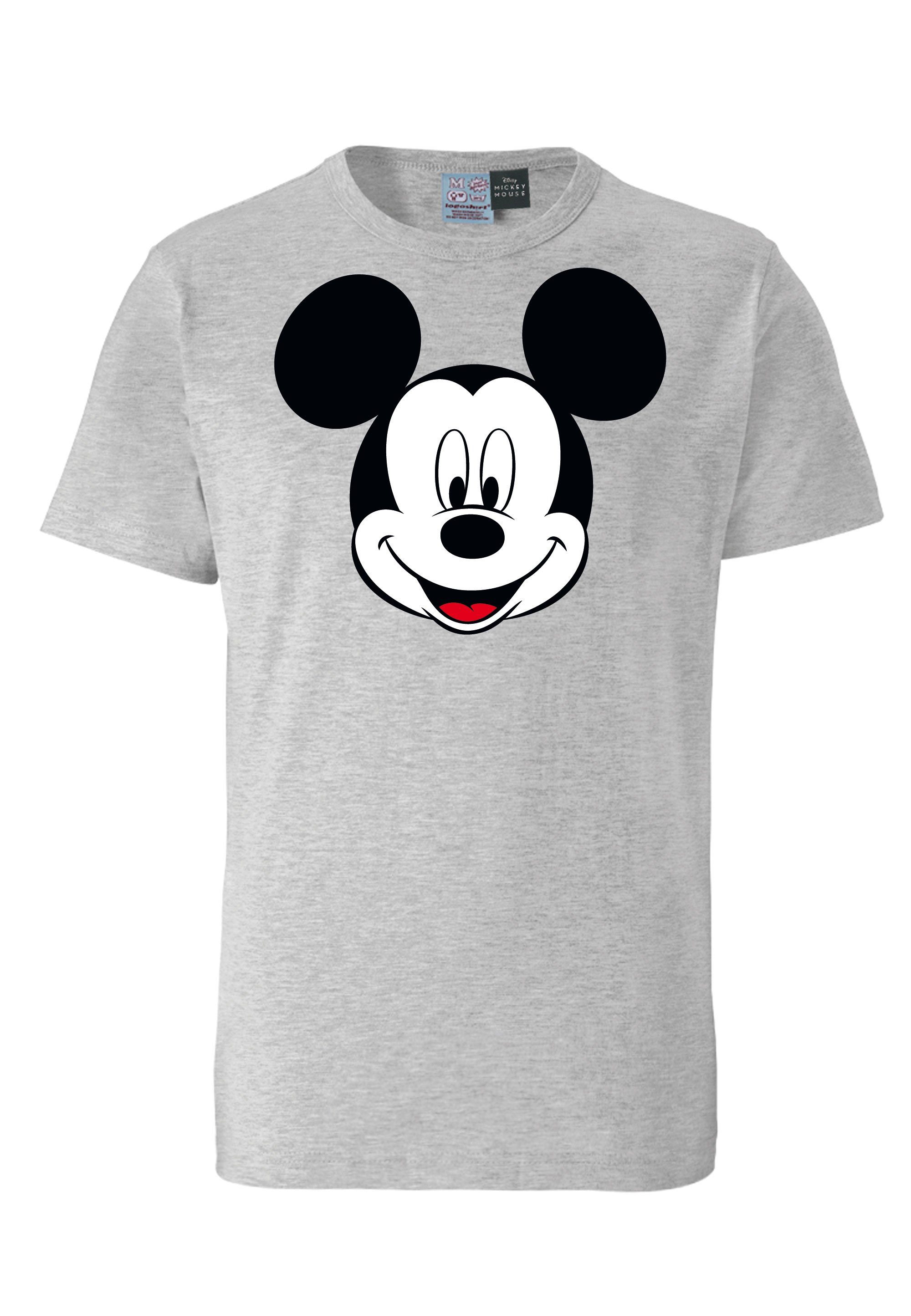 LOGOSHIRT T-Shirt Disney - Mickey Mouse Gesicht mit lizenziertem Print