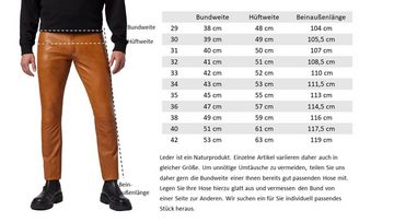 RICANO Lederhose No. 3 TR – Slim Fit Hochwertiges Lamm Leder - 5-Pocket Stil / Lederjeans