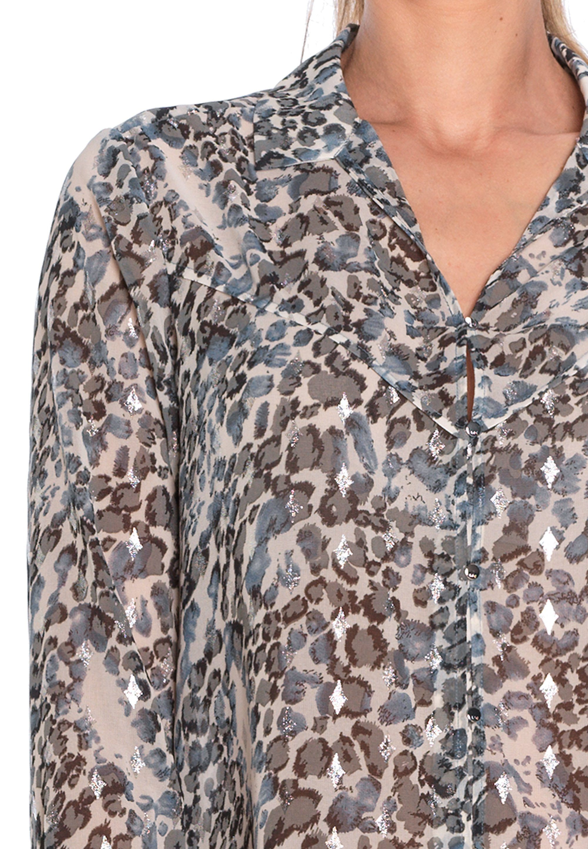 Le Temps Cerises mit Klassische Bluse Allover-Print Des Stefany trendigem