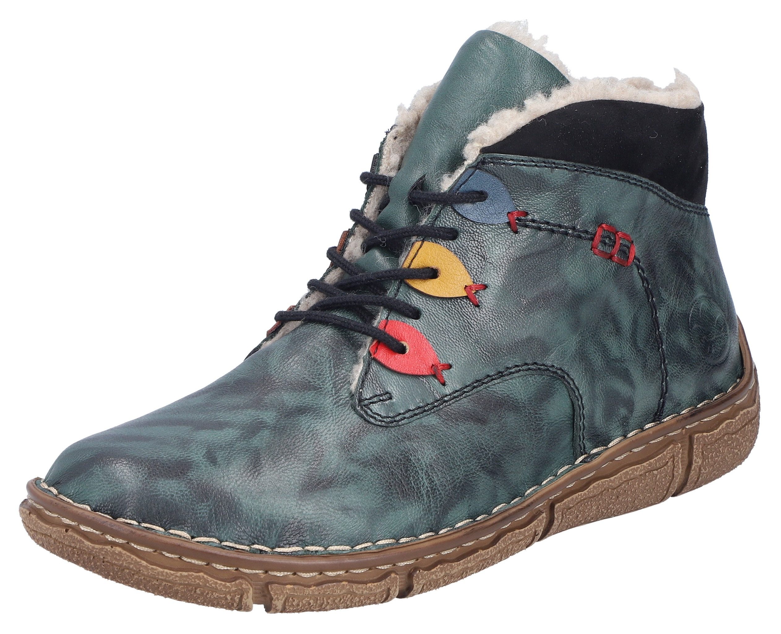 Rieker Winterboots Schnürboots, Stiefelette mit gepolstertem günstig online kaufen