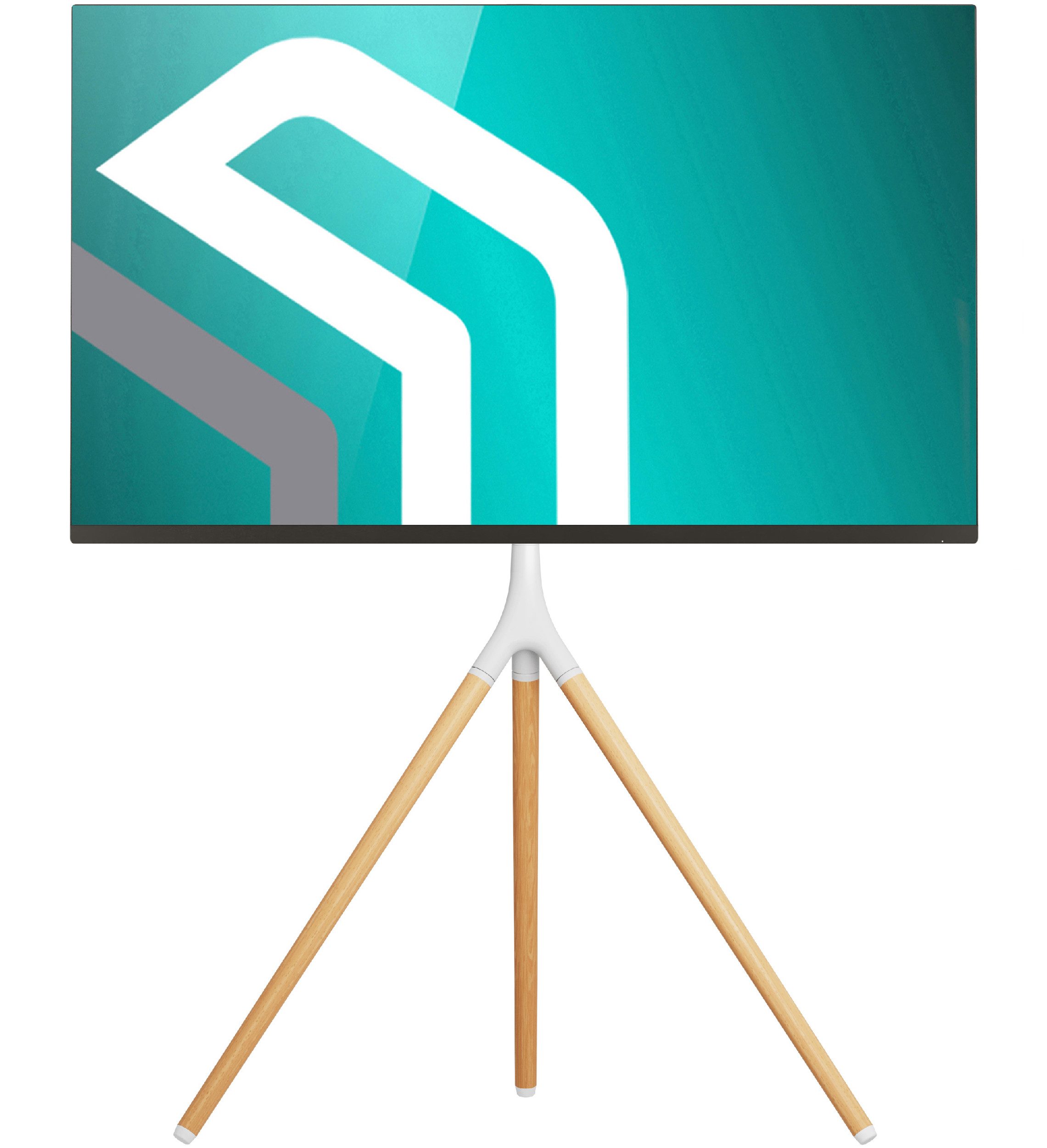 ONKRON TV-Ständer ONKRON 32"-65", 35 kg max, VESA 400x400, Höhenverstellbar, TS1220, (bis 65 Zoll, TV Ständer, 1-tlg., TV-Ständer, Anleitung, Montagezubehör, CM1-BLK für Kabelleitung, Höhenverstellbarkeit: 700-1200 mm (70-120 cm), bis 35 kg)