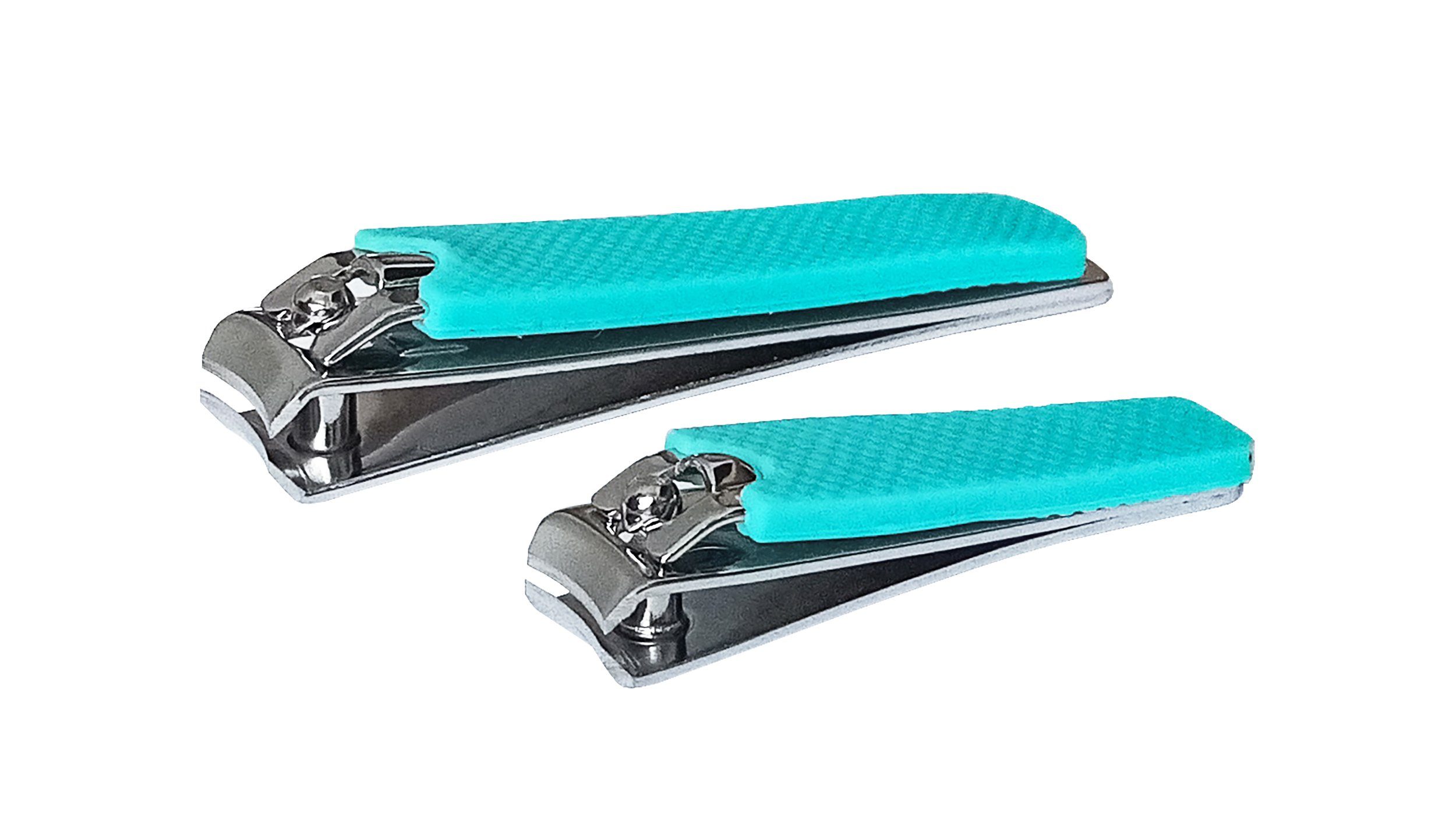 Nagelknipser NAGELKNIPSER 2er Set Zehennagelknipser Fußnagelknipser Nagel 95 (Grün)