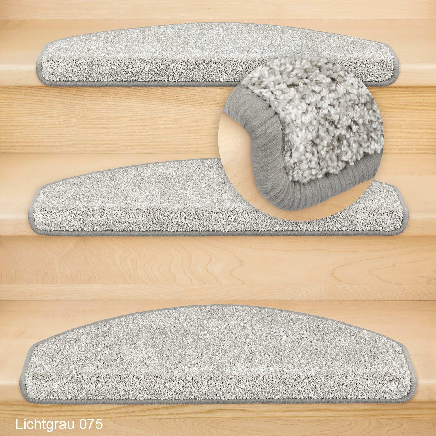 Metzker® Stufenmatte Stufenmatten Ventura Halbrund Lichtgrau 15 Stück, halb günstig online kaufen