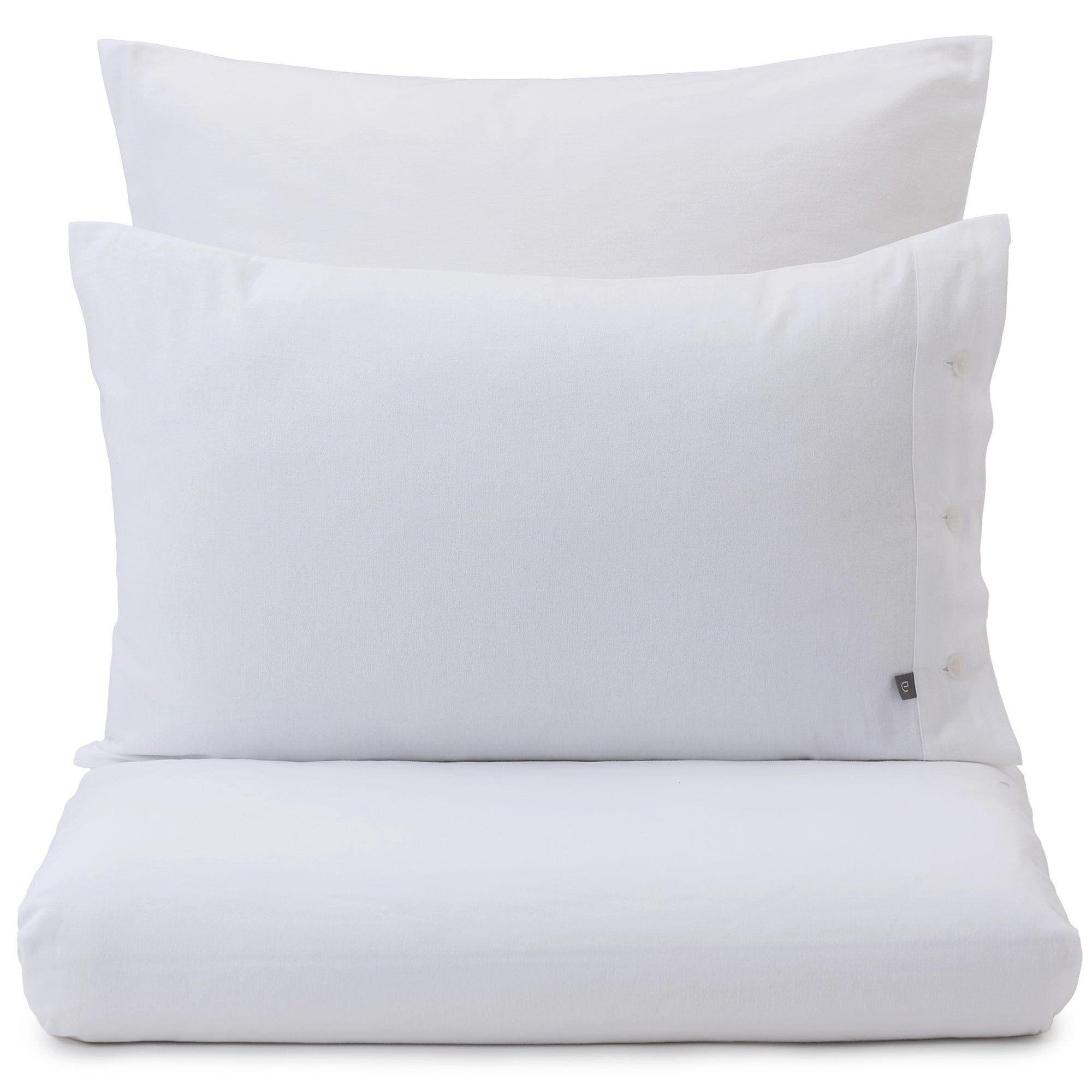Urbanara Partnerbettwäsche Bettwäsche Telhado I 50% Tencel™ Lyocell & 50% Baumwolle, Tencel Lyocell & Baumwolle, Weich & Kuschlig I Flanell-Winterbettwäsche Made in Portugal