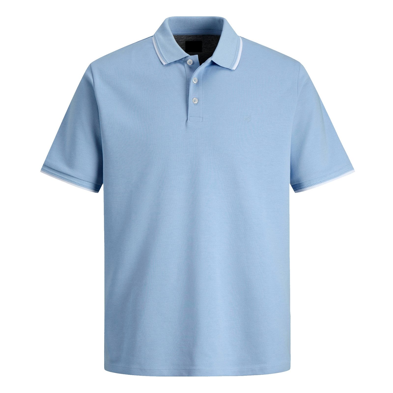 Jack & Jones Poloshirt Blaethan Detail SS Polo kurze Ärmel und Kragen mit farblich abgesetztem Streifen