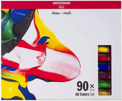 Talens Kreativset AMSTERDAM Acrylfarbe "All Colors" - 90 x 20 ml, (90er Set, 90-tlg)