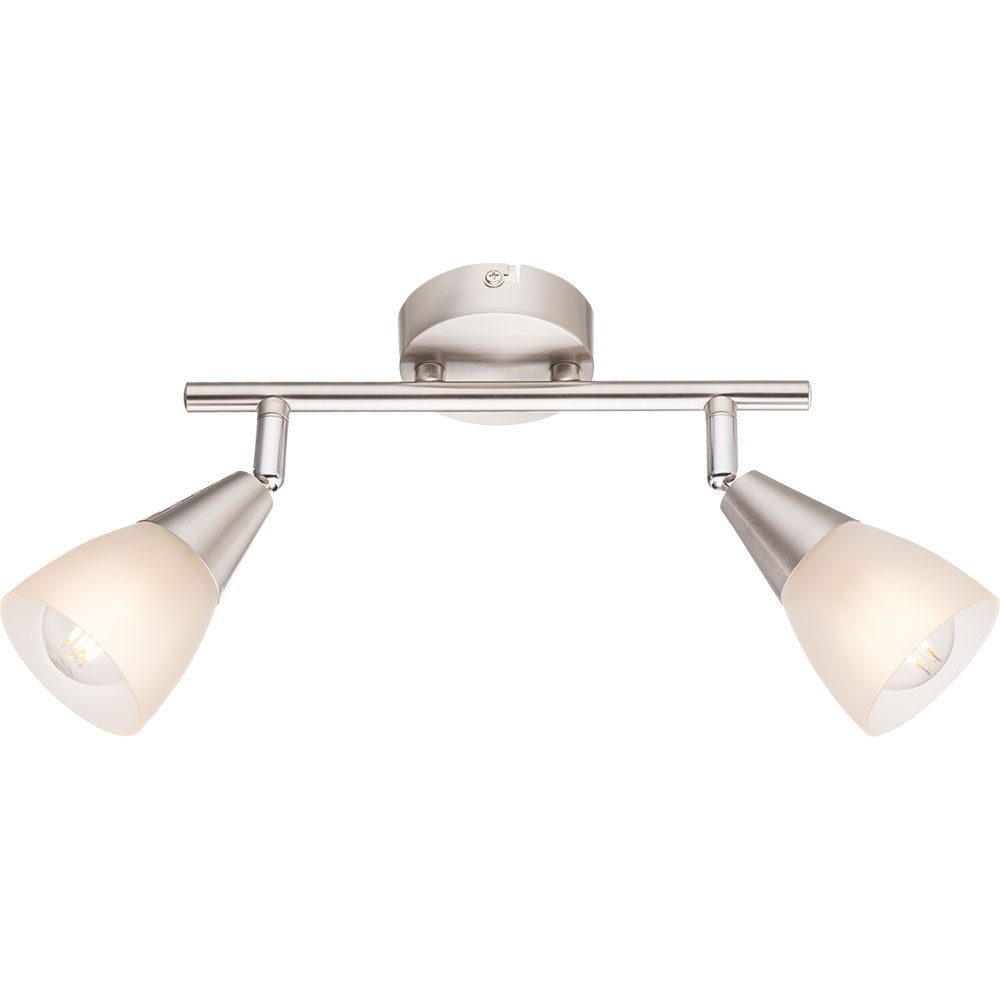 GLOBO LIGHTING LED Deckenspot, Leuchtmittel nicht inklusive, Decken Lampe Leuchte Spot Strahler 2-Flammig Beleuchtung Wohn Zimmer