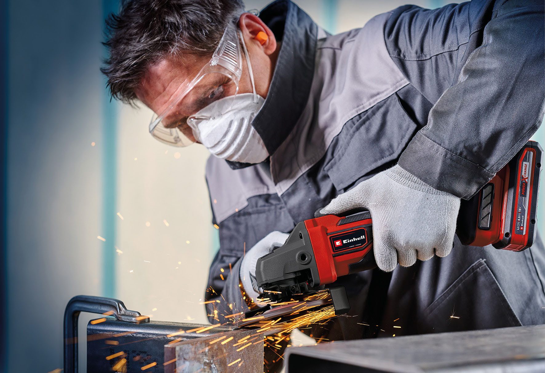 Einhell Akku-Winkelschleifer TP-AG 18/125 CE Q Li - Solo, max. 10500 U/min, ohne Akku und Ladegerät – Bild 4 von 5