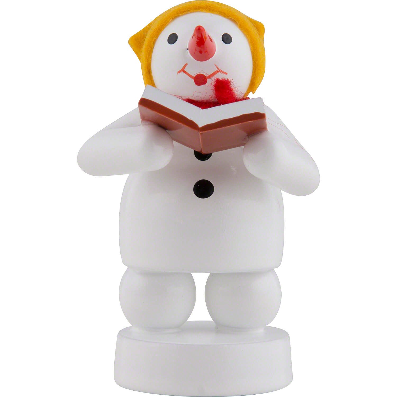 Volkskunst Zenker Dekofigur Schneemann Musikant Sängerin (8cm) von Zenker Volkskunst