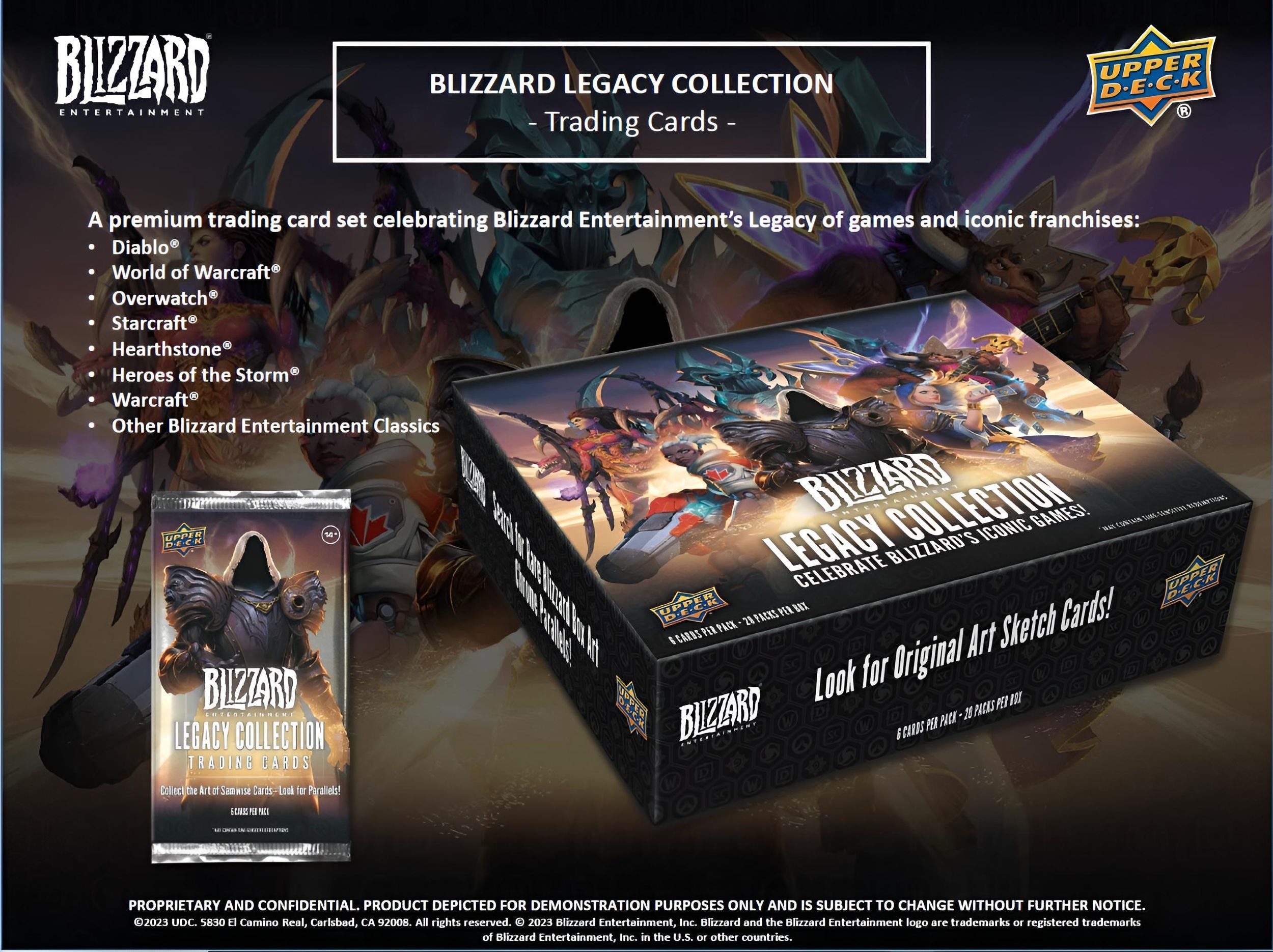 Upper Deck Sammelkarte Blizzard Legacy Collection Trading Cards