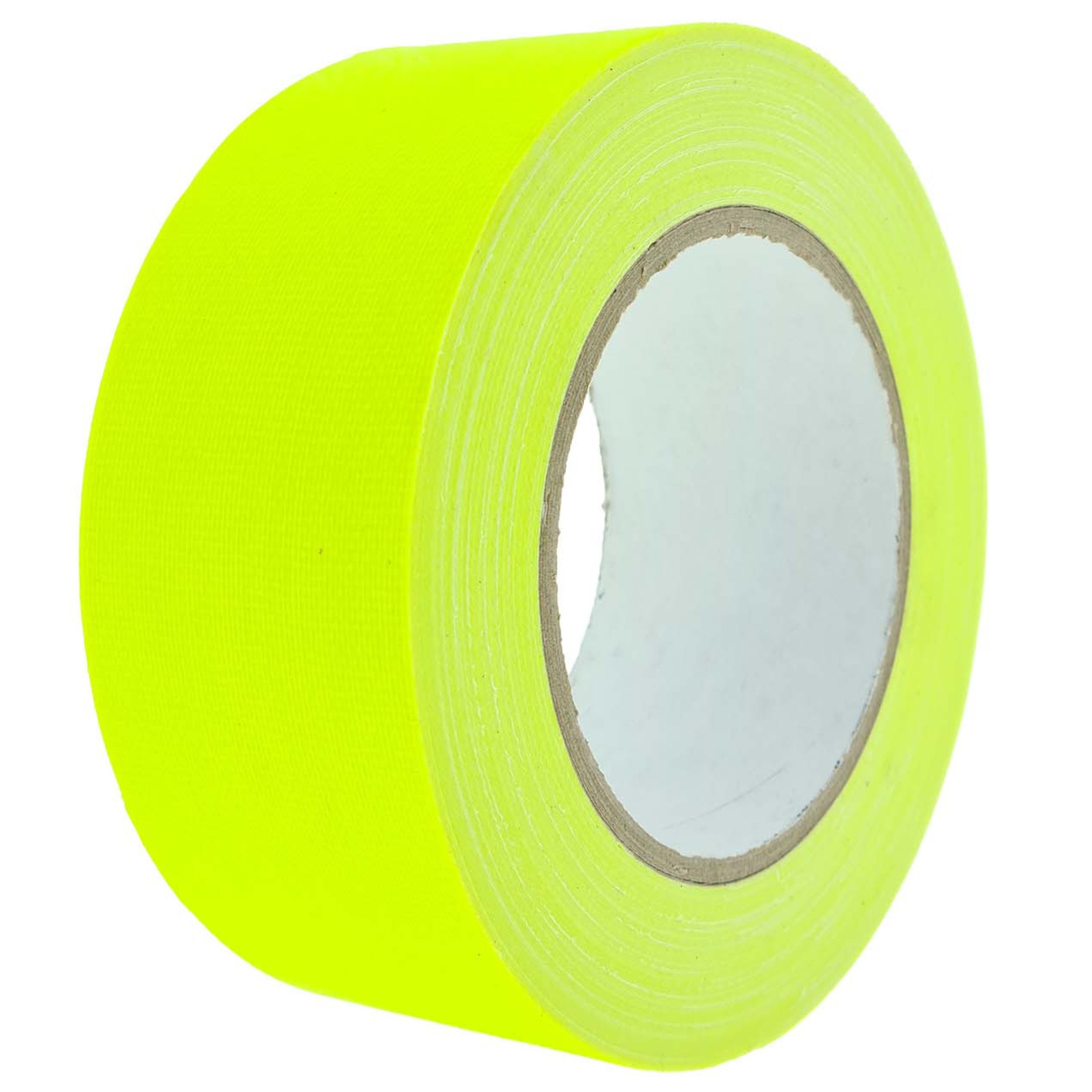 varivendo Klebeband Neon-Gewebeband 50mm gelb, 25m Rolle, UV-aktiv (Rolle, 1-St., Gewebeklebeband) Neon Neonklebeband Klebeband Schwarzlicht