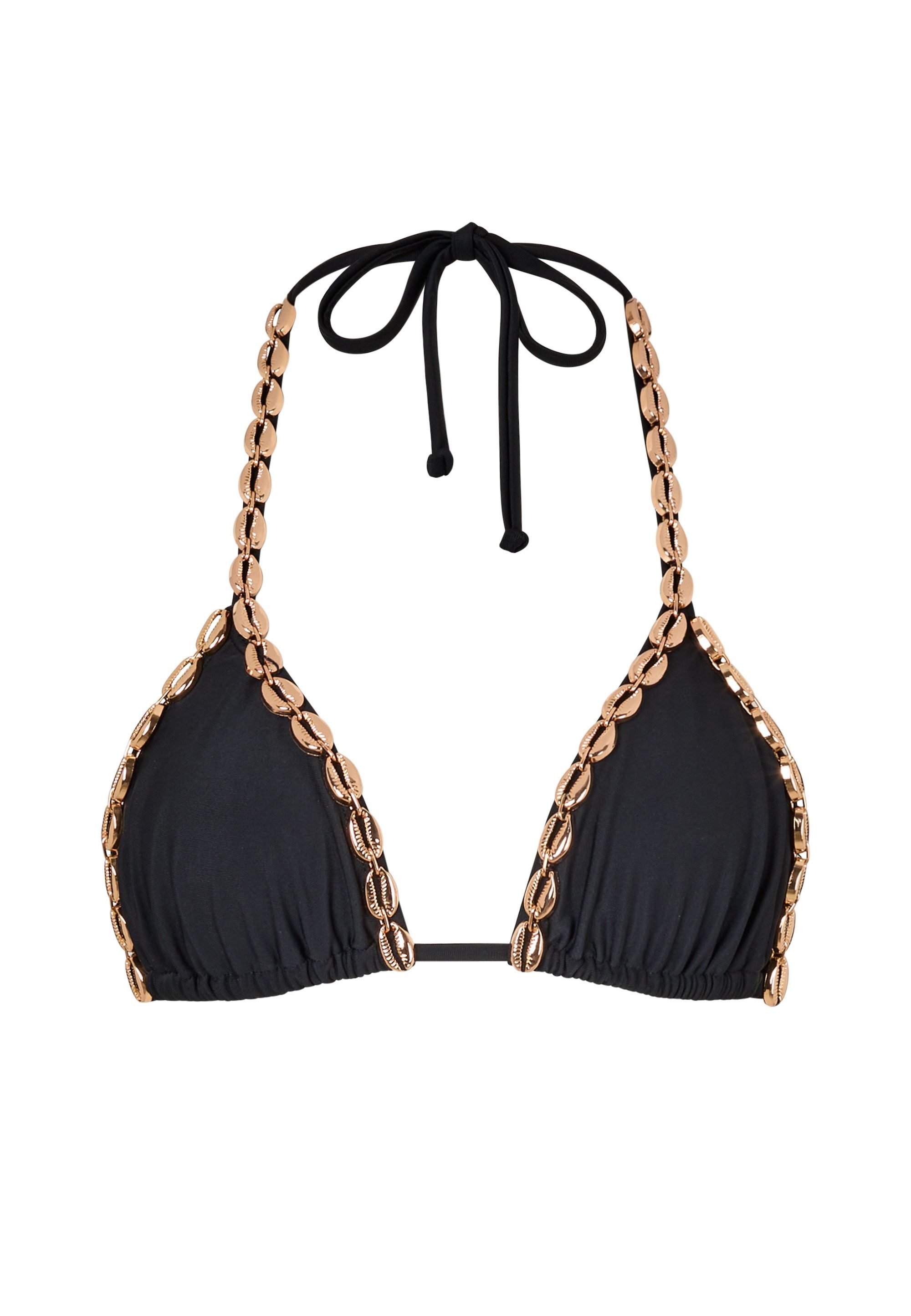 Moda Minx Triangel-Bikini-Top Gold Shells Trim günstig online kaufen